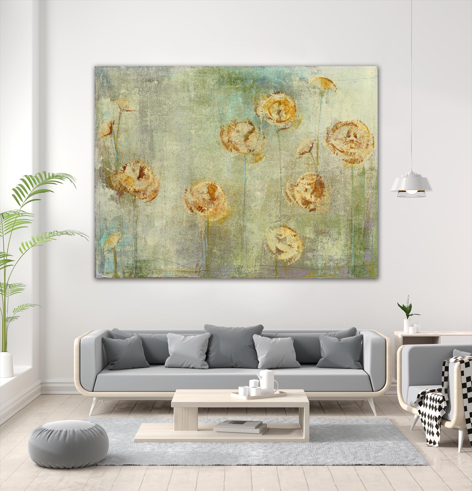 greyce 1 by Maeve Harris on GIANT ART - green floral