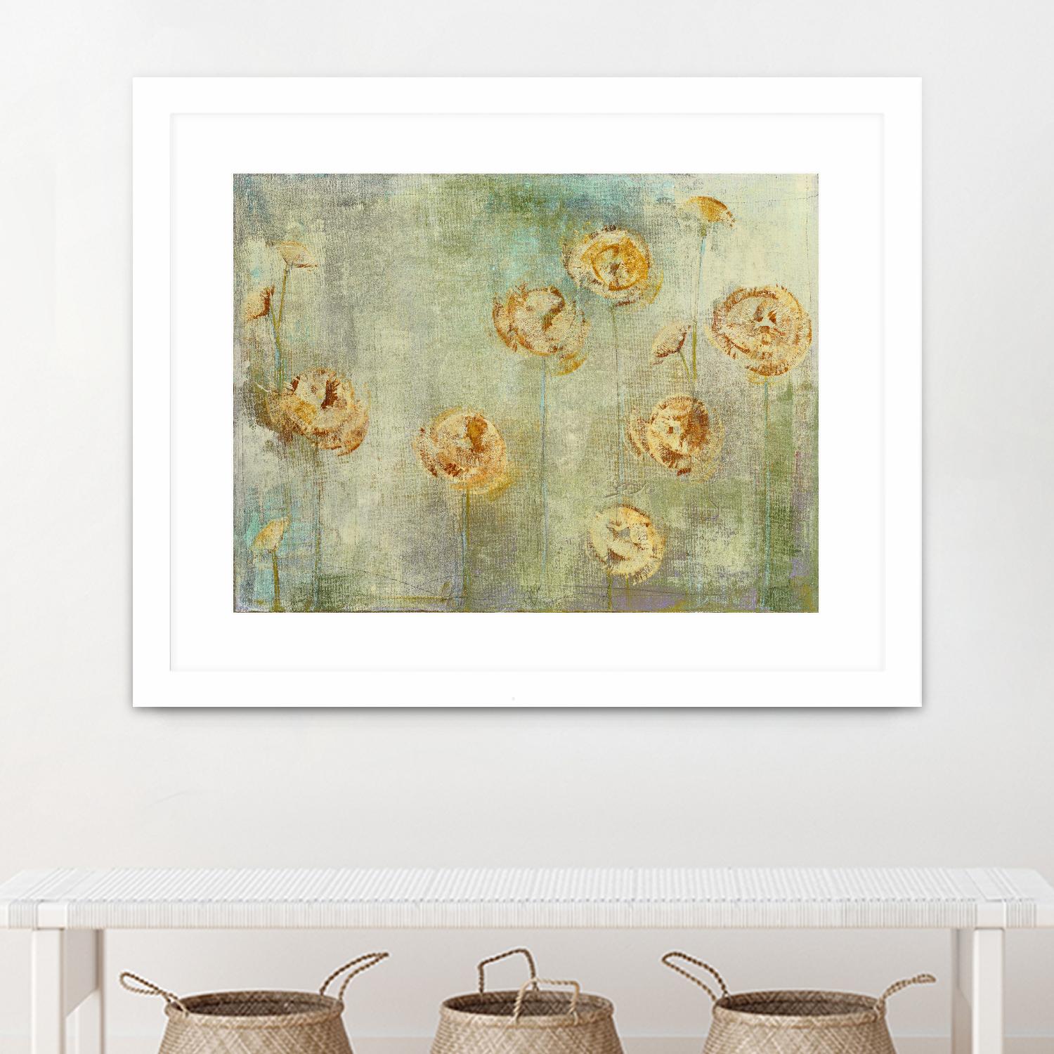 greyce 1 by Maeve Harris on GIANT ART - green floral