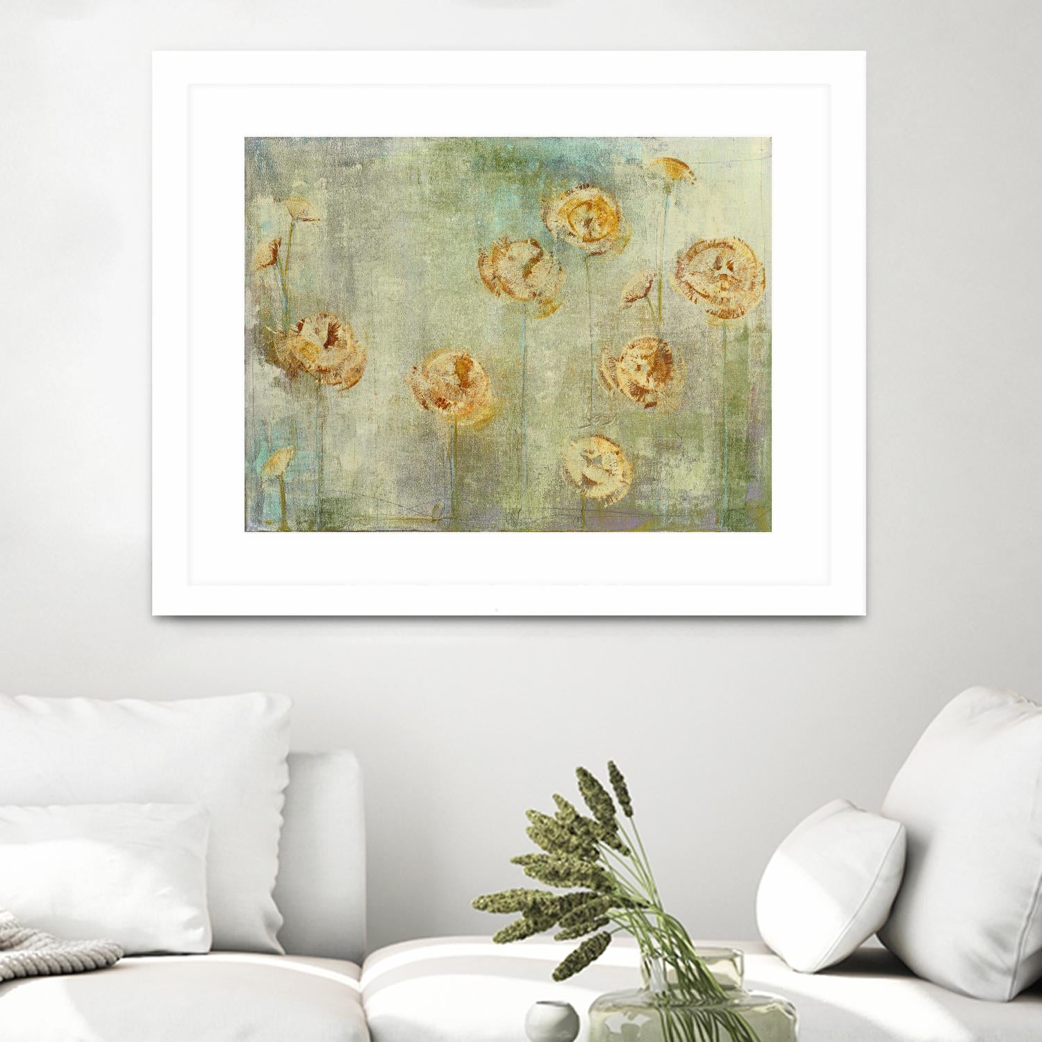 greyce 1 by Maeve Harris on GIANT ART - green floral