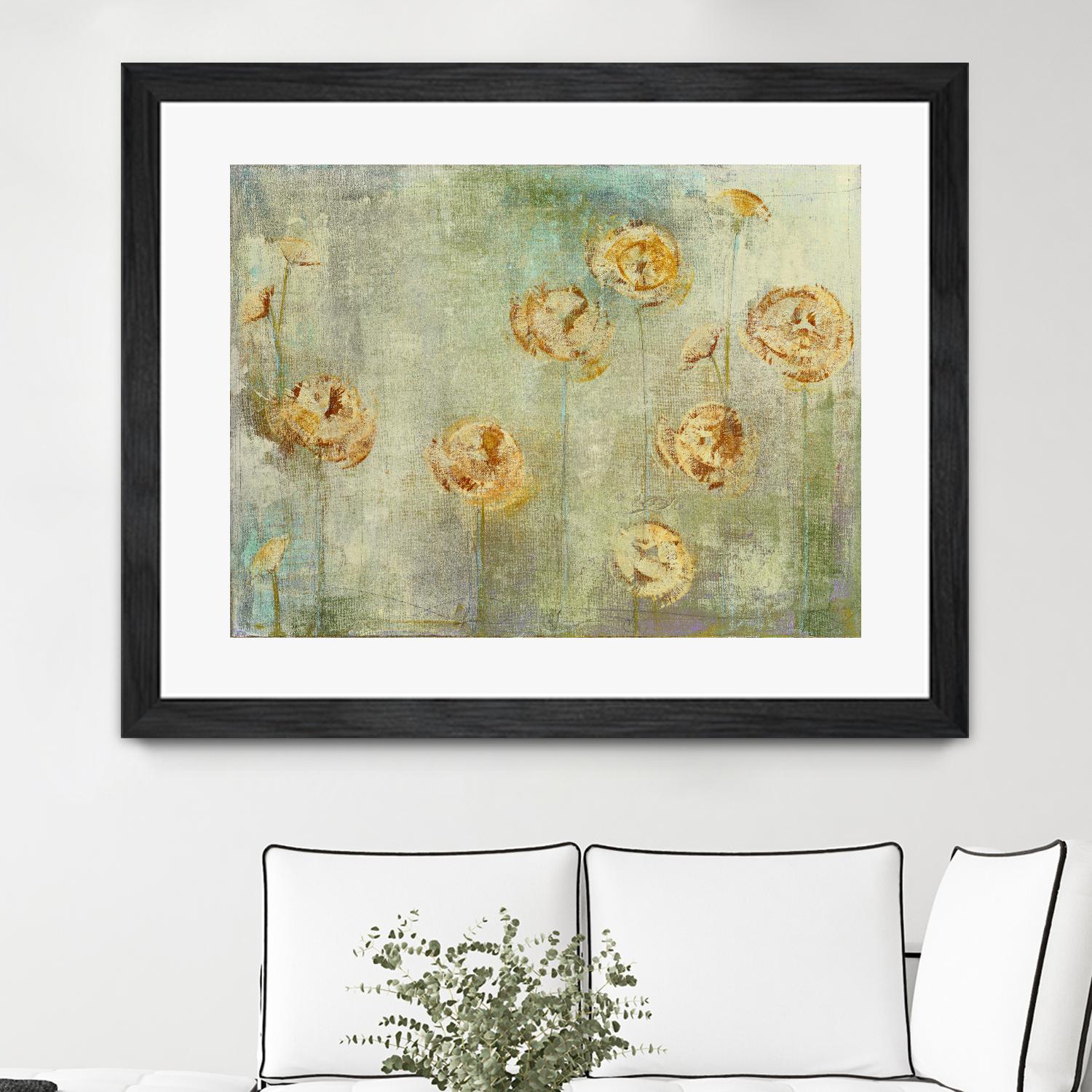 greyce 1 by Maeve Harris on GIANT ART - green floral