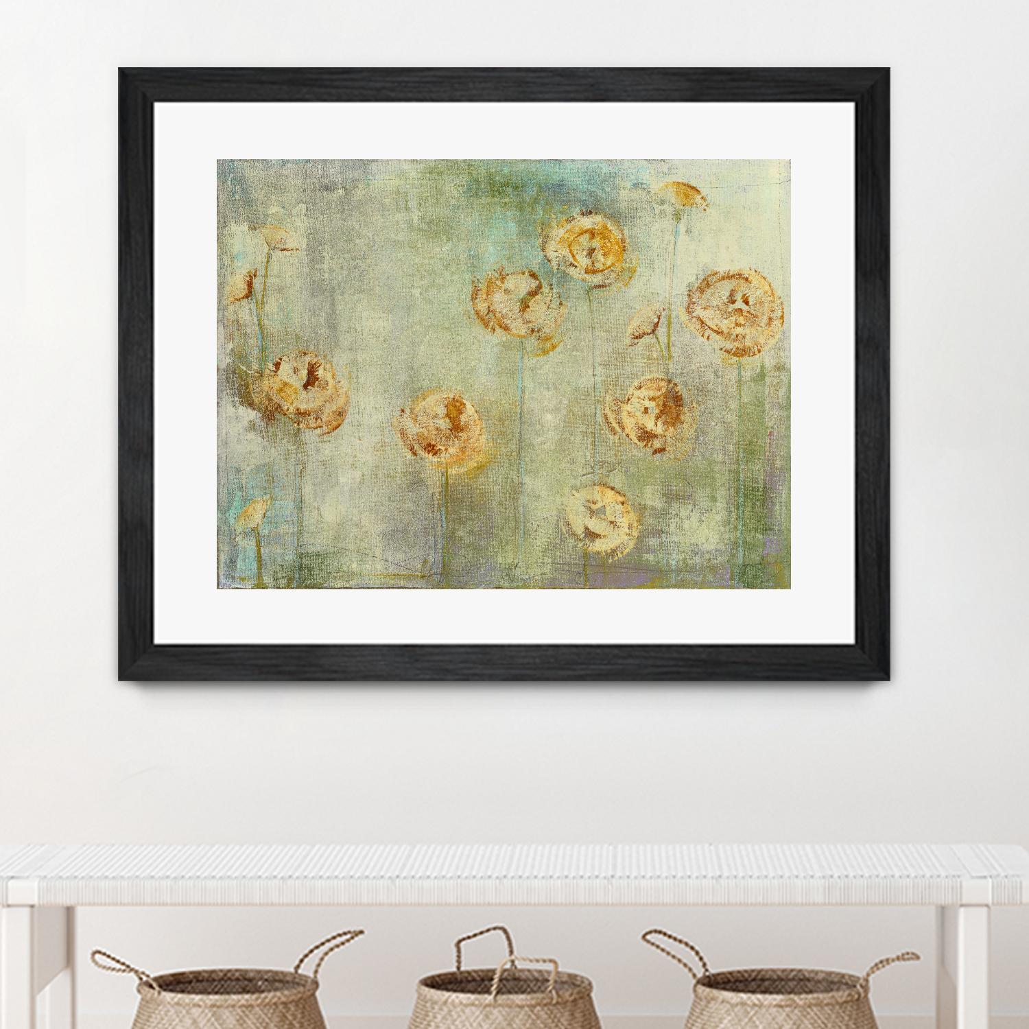 greyce 1 by Maeve Harris on GIANT ART - green floral