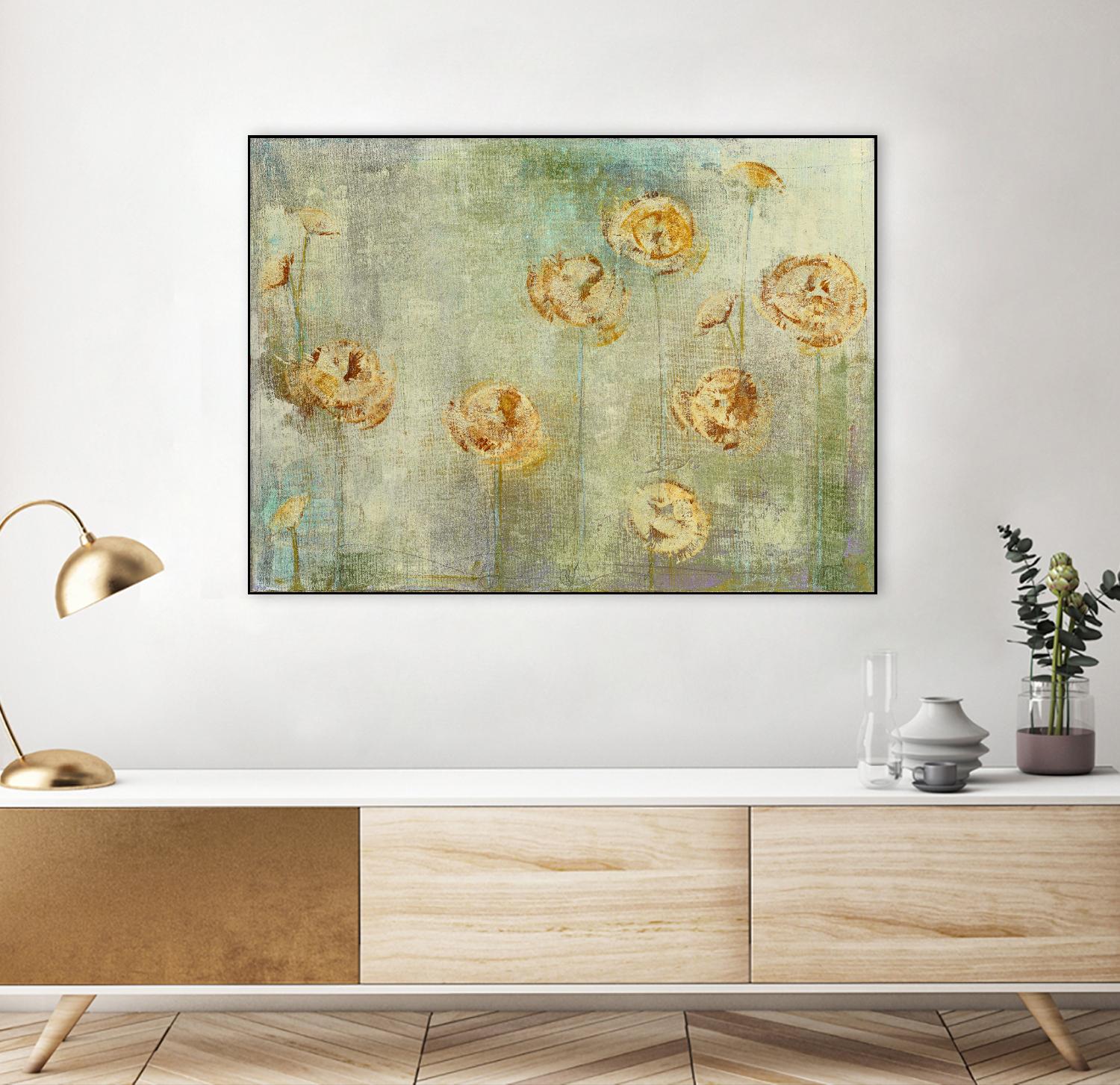 greyce 1 by Maeve Harris on GIANT ART - green floral