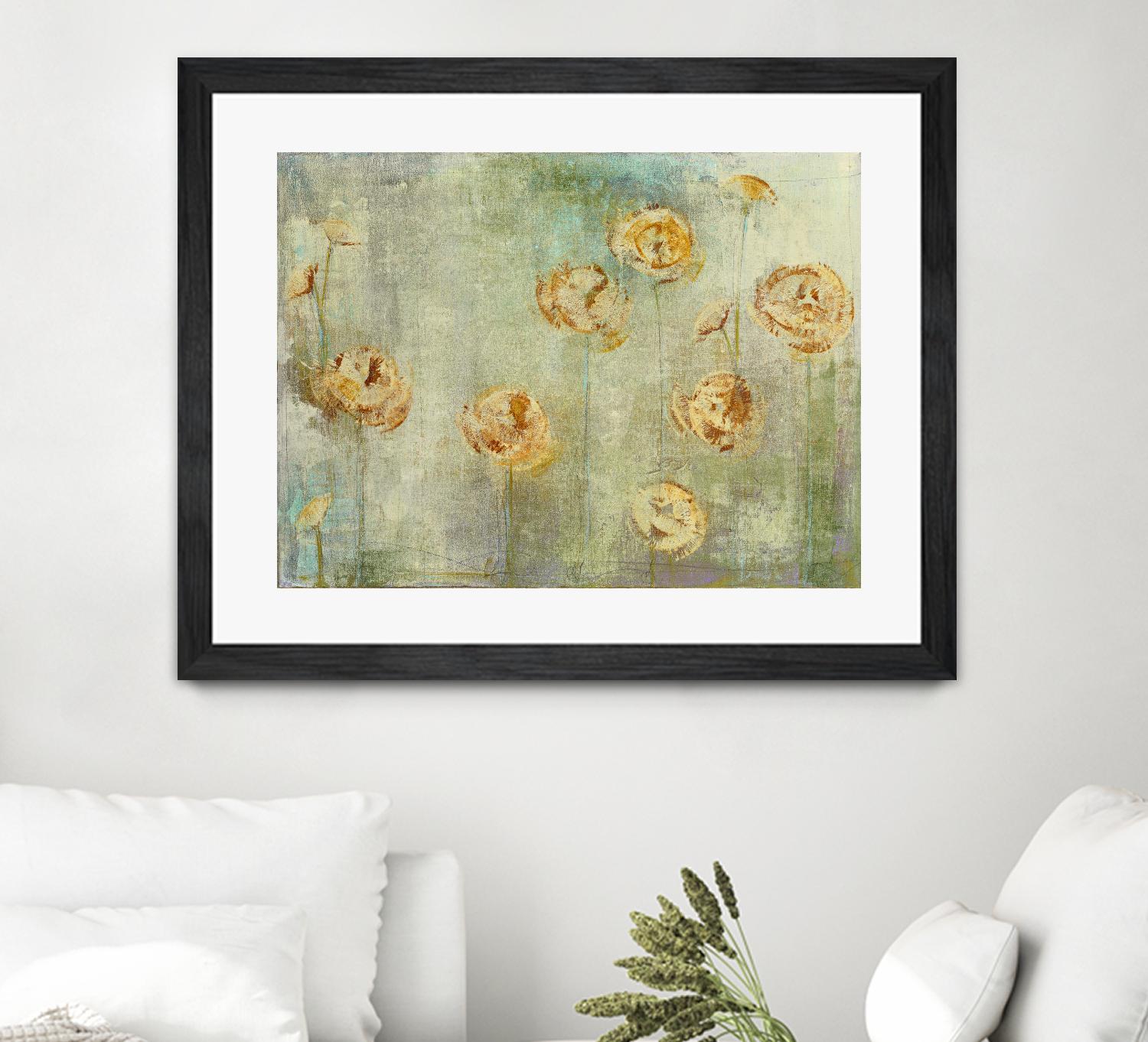 greyce 1 by Maeve Harris on GIANT ART - green floral