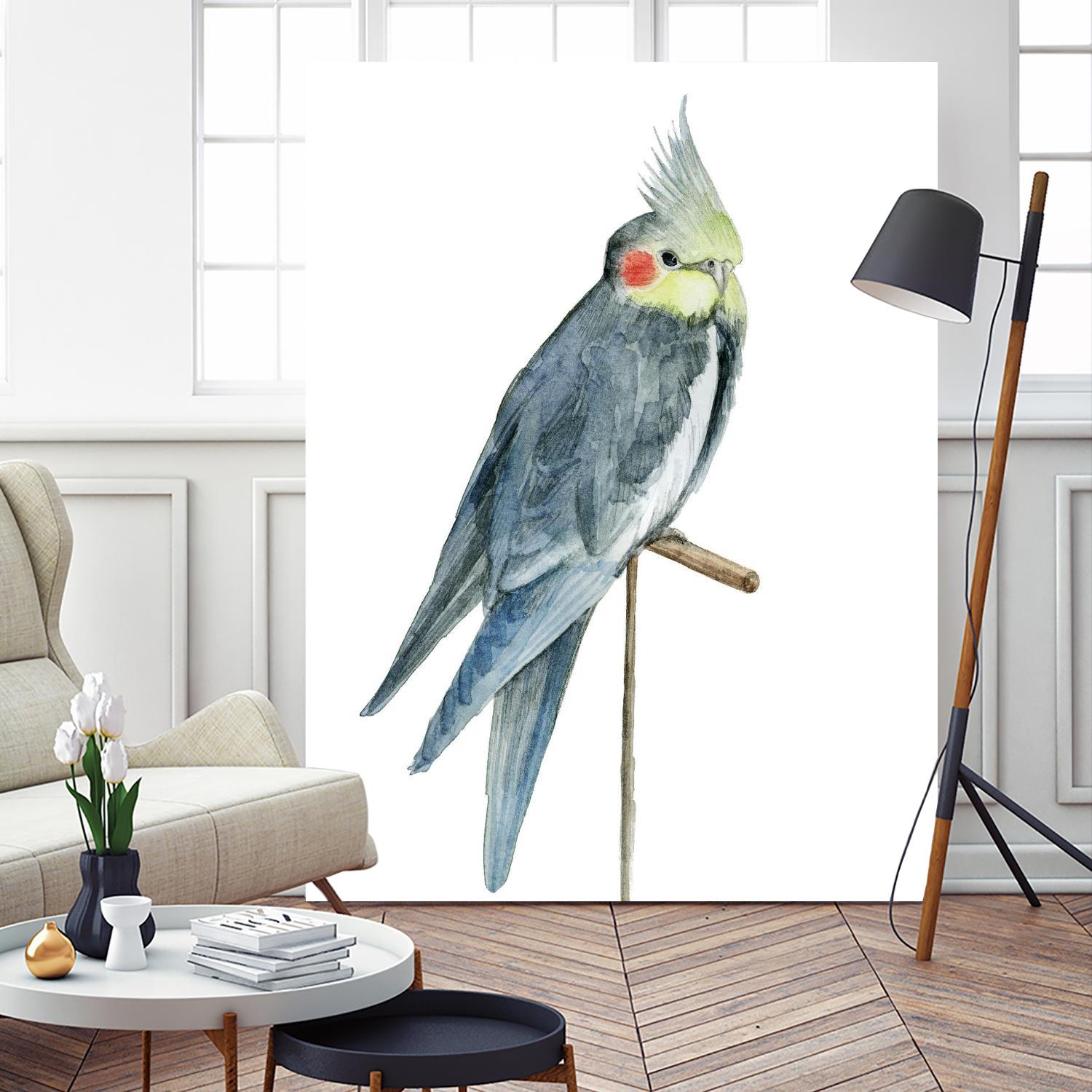 Bird 1 by Harvey, Brenna Harvey on GIANT ART - blue animals bird