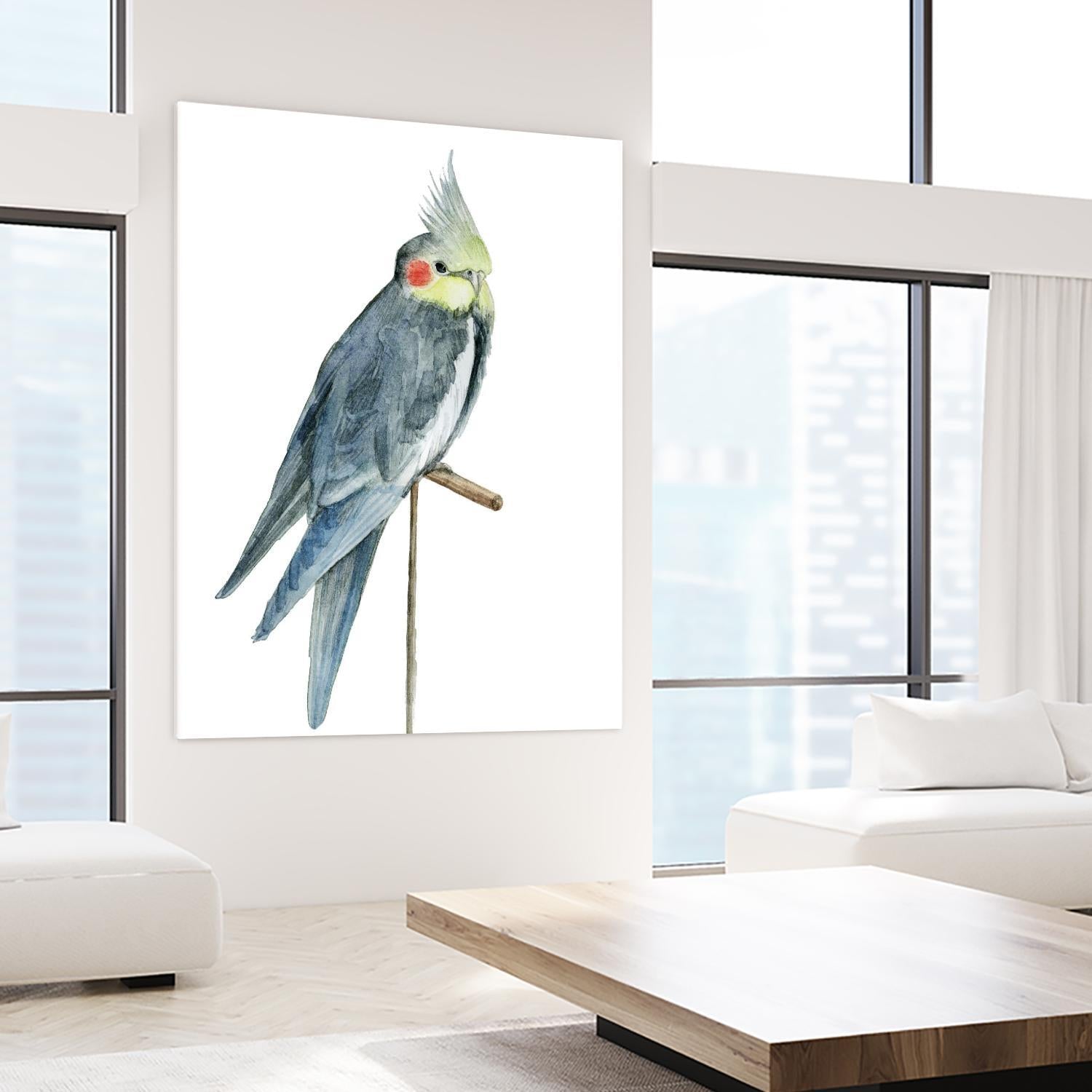 Bird 1 by Harvey, Brenna Harvey on GIANT ART - blue animals bird