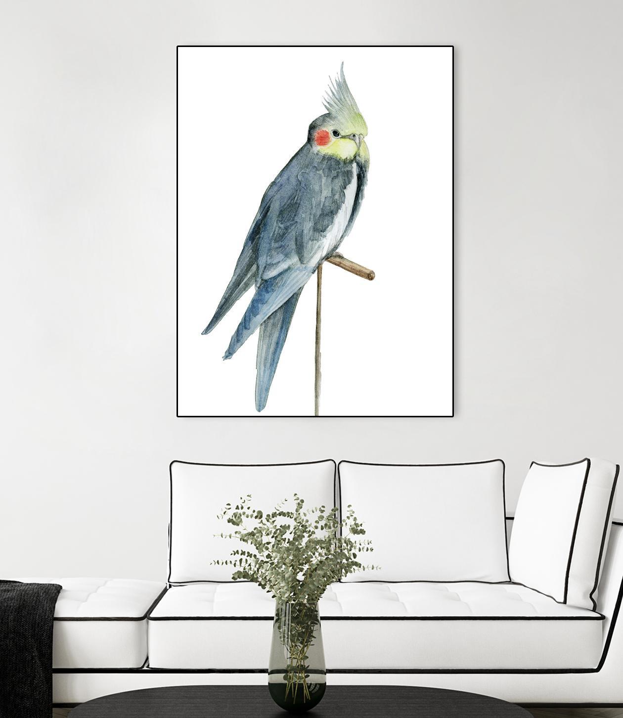 Bird 1 by Harvey, Brenna Harvey on GIANT ART - blue animals bird