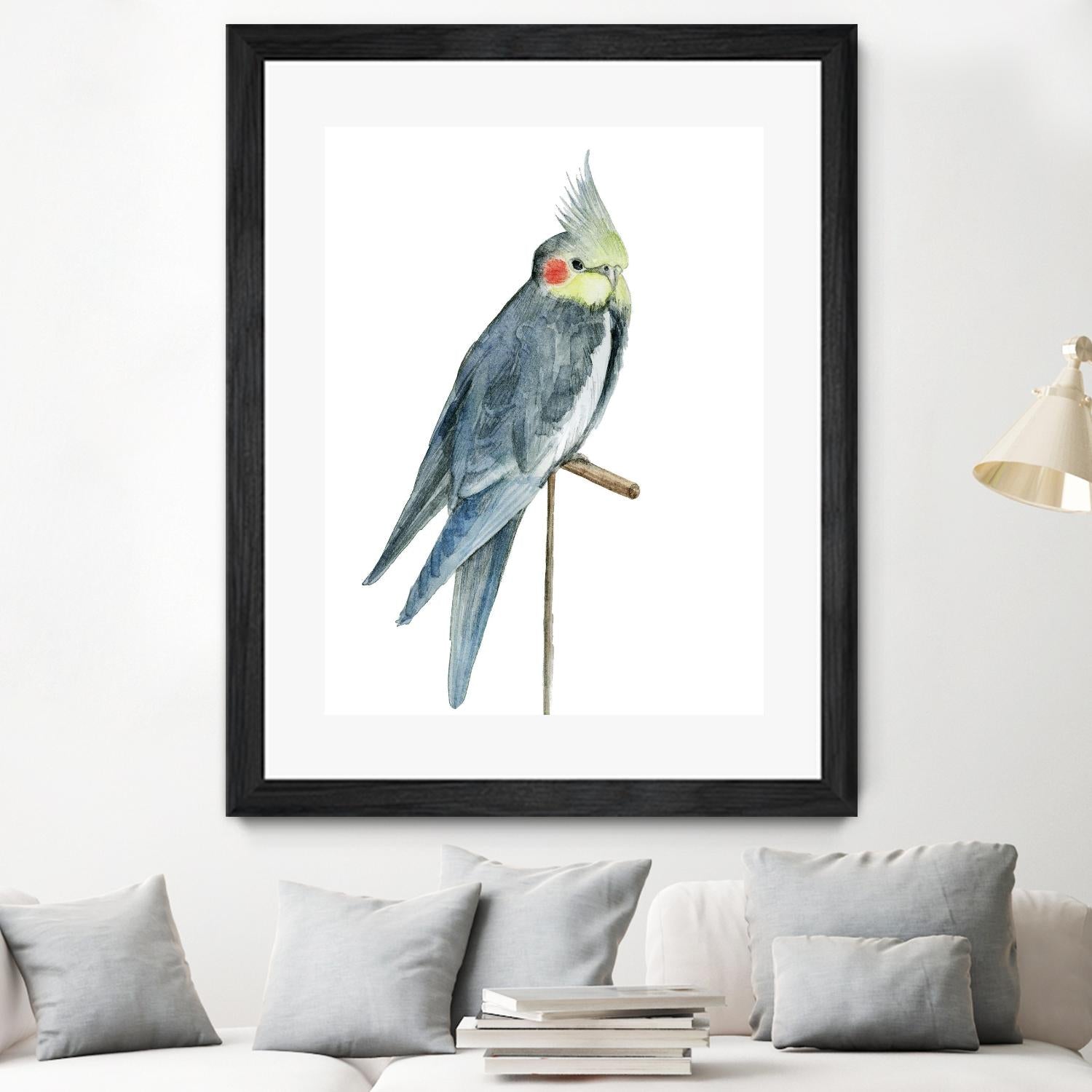 Bird 1 by Harvey, Brenna Harvey on GIANT ART - blue animal bird