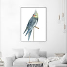 Bird 1 by Harvey, Brenna Harvey on GIANT ART - blue animals bird