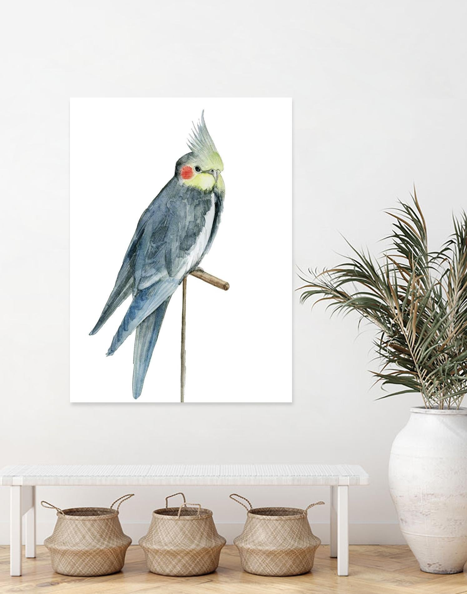 Bird 1 by Harvey, Brenna Harvey on GIANT ART - blue animal bird