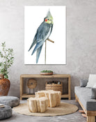 Bird 1 by Harvey, Brenna Harvey on GIANT ART - blue animal bird