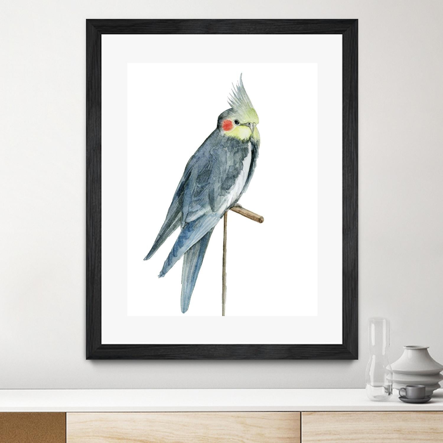 Bird 1 by Harvey, Brenna Harvey on GIANT ART - blue animal bird