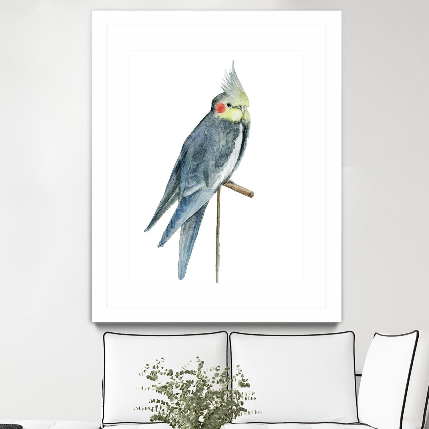 Bird 1 by Harvey, Brenna Harvey on GIANT ART - blue animal bird