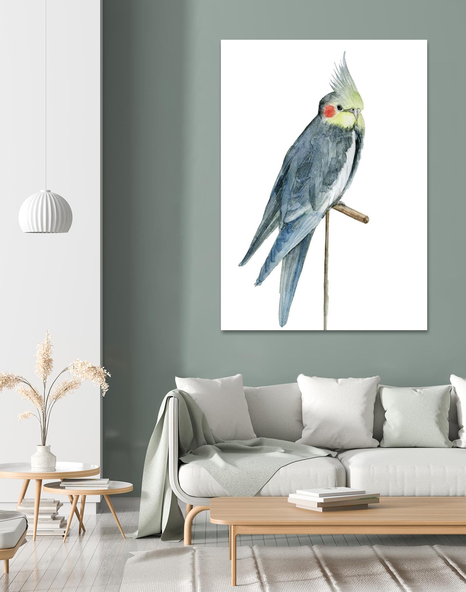 Bird 1 by Harvey, Brenna Harvey on GIANT ART - blue animal bird