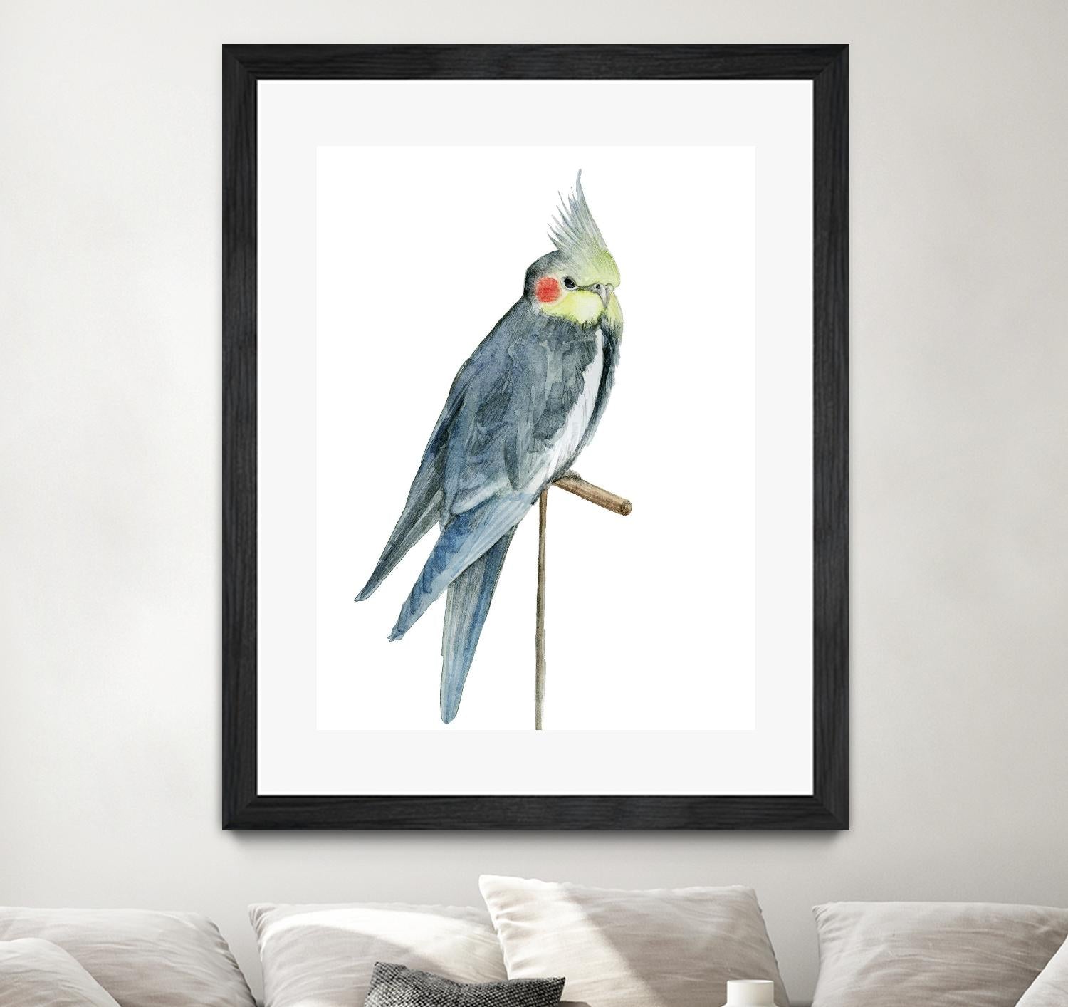 Bird 1 by Harvey, Brenna Harvey on GIANT ART - blue animal bird