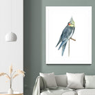 Bird 1 by Harvey, Brenna Harvey on GIANT ART - blue animal bird