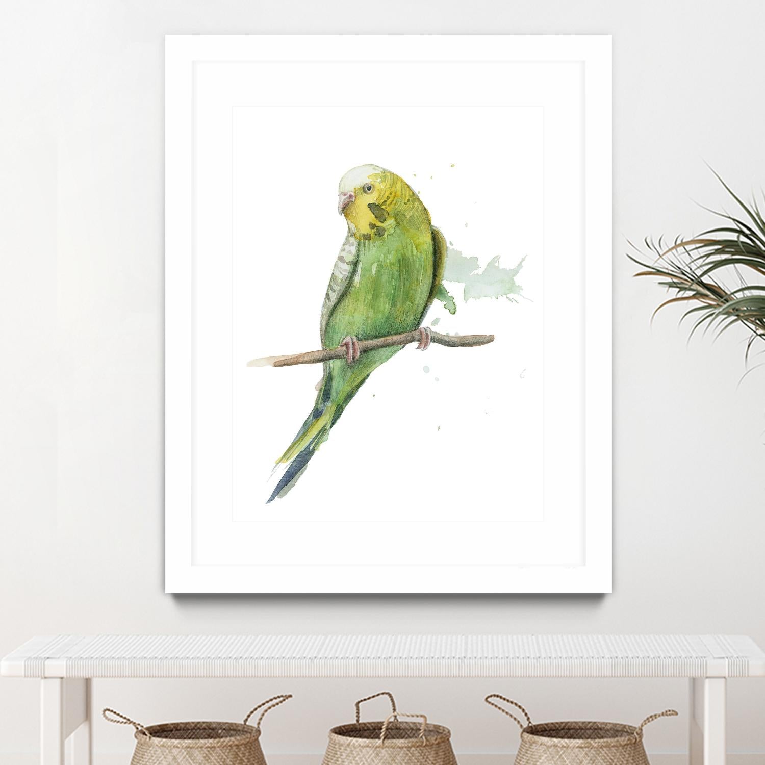 Bird 2 by Harvey, Brenna Harvey on GIANT ART - green animal bird