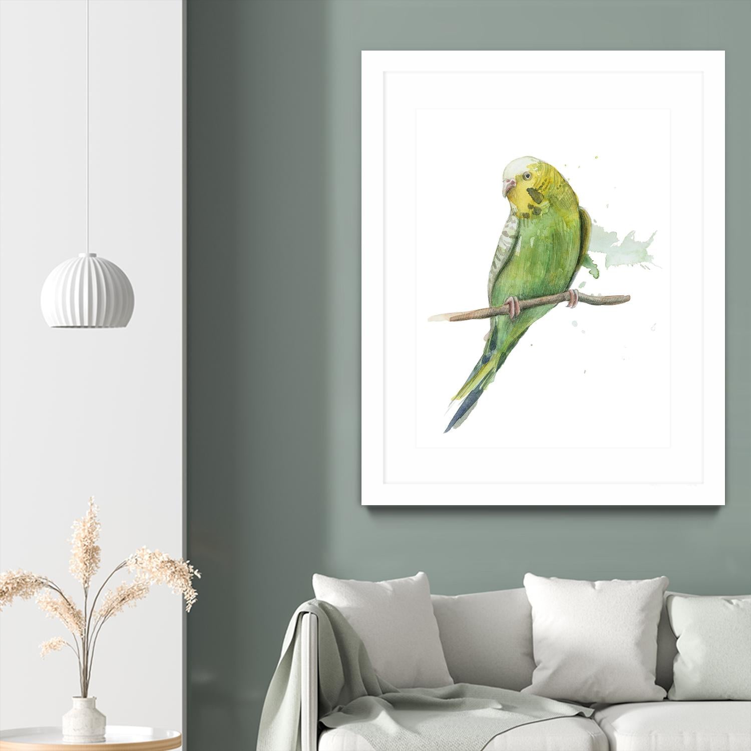 Bird 2 by Harvey, Brenna Harvey on GIANT ART - green animal bird