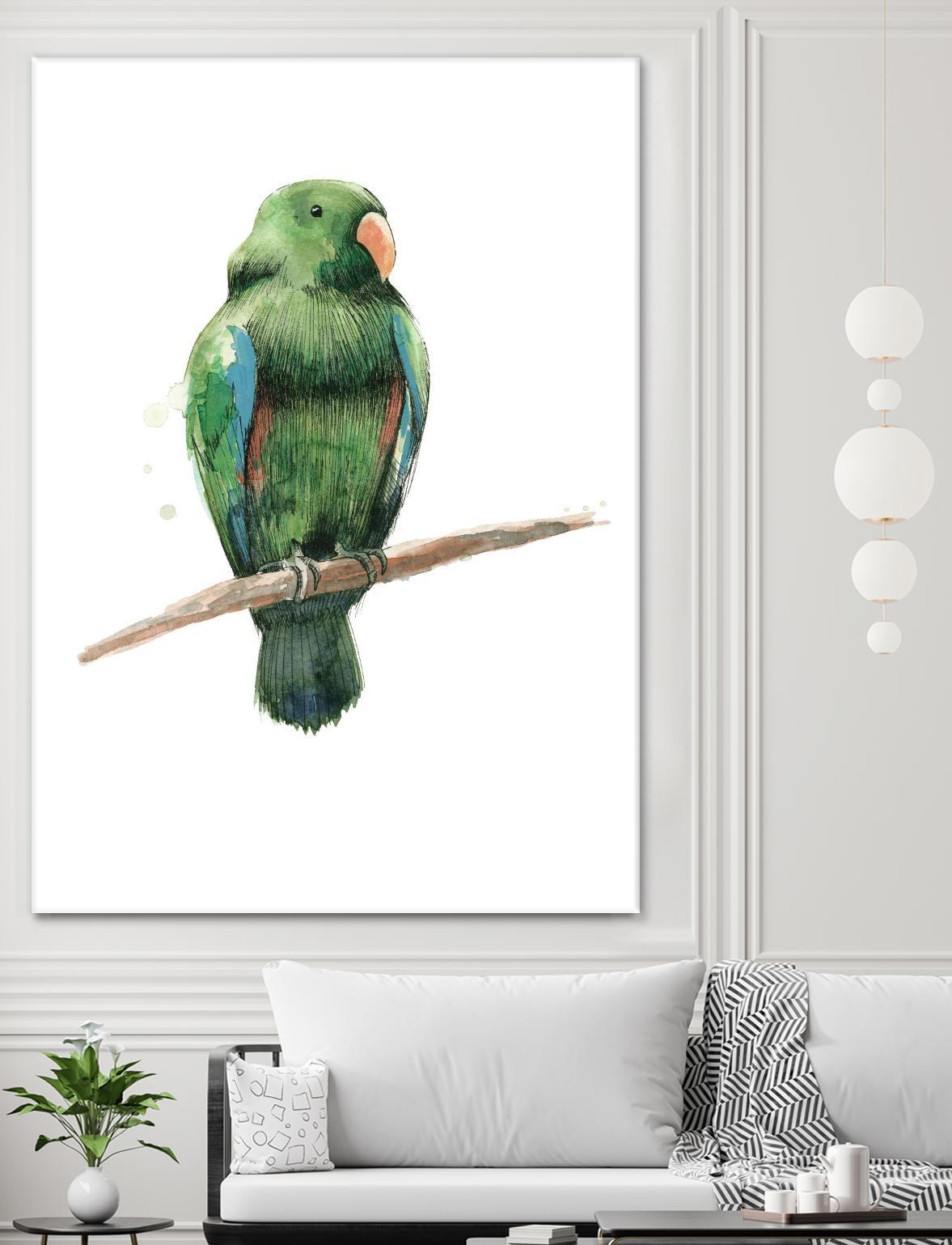 Bird 3 by Harvey, Brenna Harvey on GIANT ART - green animals bird