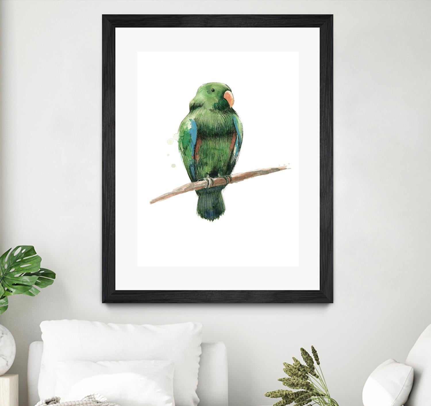 Bird 3 by Harvey, Brenna Harvey on GIANT ART - green animal bird