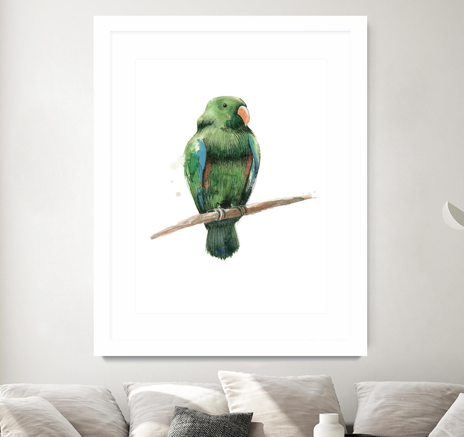 Bird 3 by Harvey, Brenna Harvey on GIANT ART - green animal bird