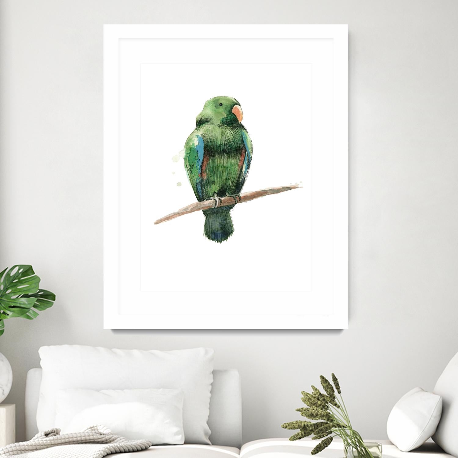 Bird 3 by Harvey, Brenna Harvey on GIANT ART - green animal bird