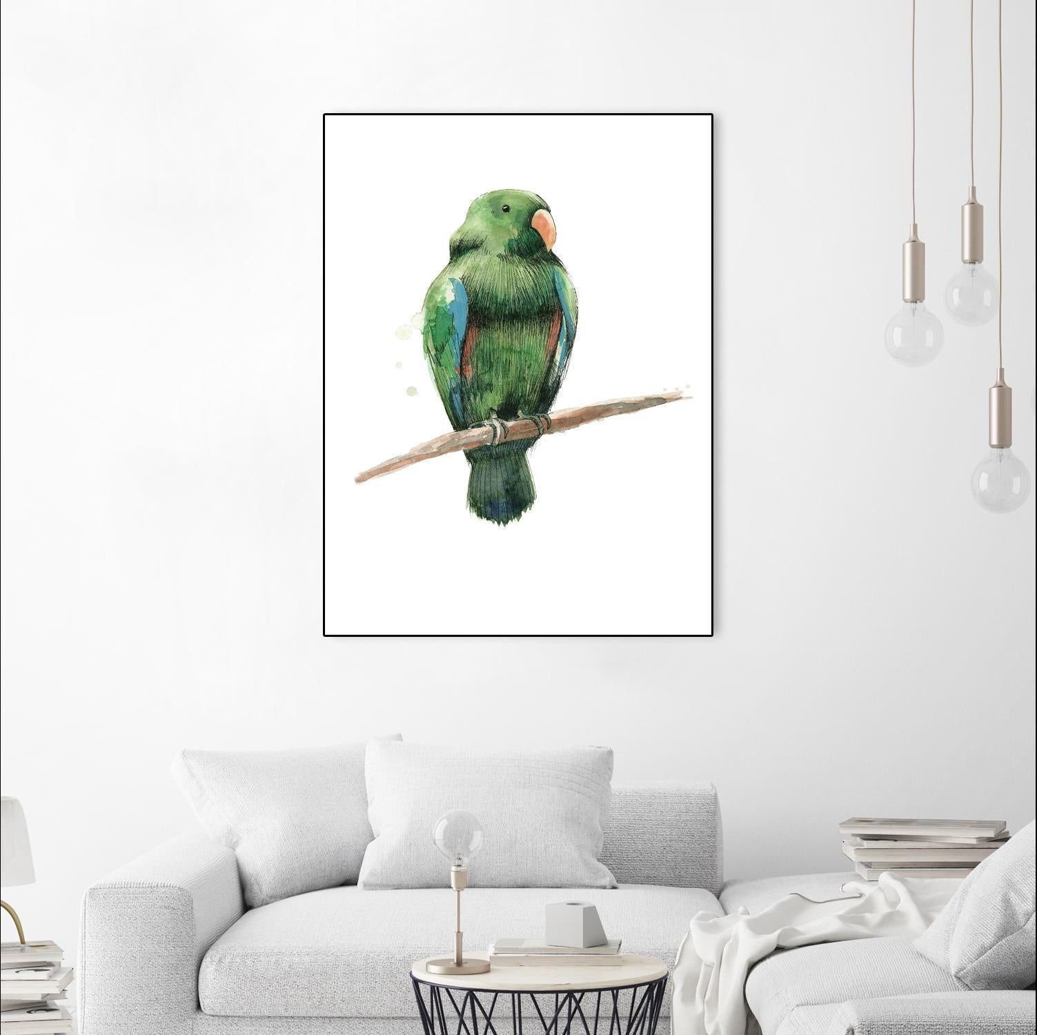 Bird 3 by Harvey, Brenna Harvey on GIANT ART - green animals bird