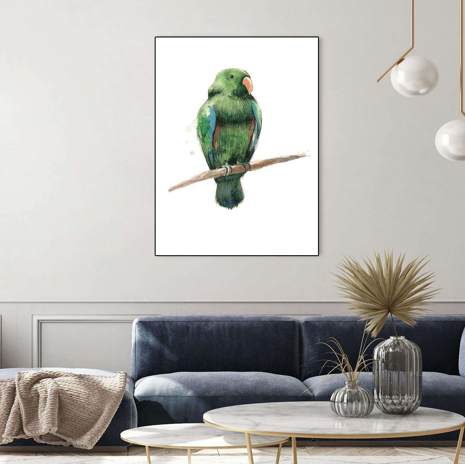 Bird 3 by Harvey, Brenna Harvey on GIANT ART - green animals bird