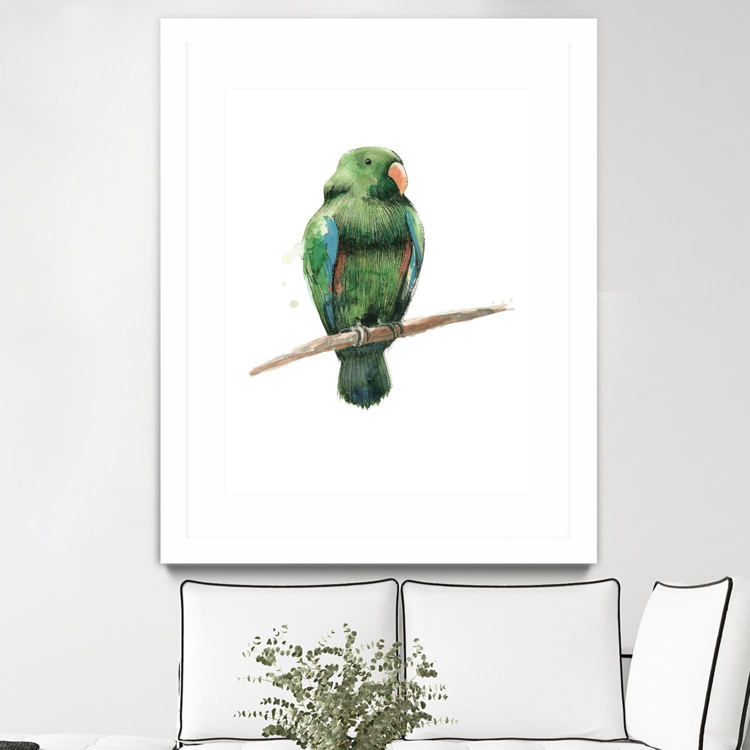 Bird 3 by Harvey, Brenna Harvey on GIANT ART - green animal bird