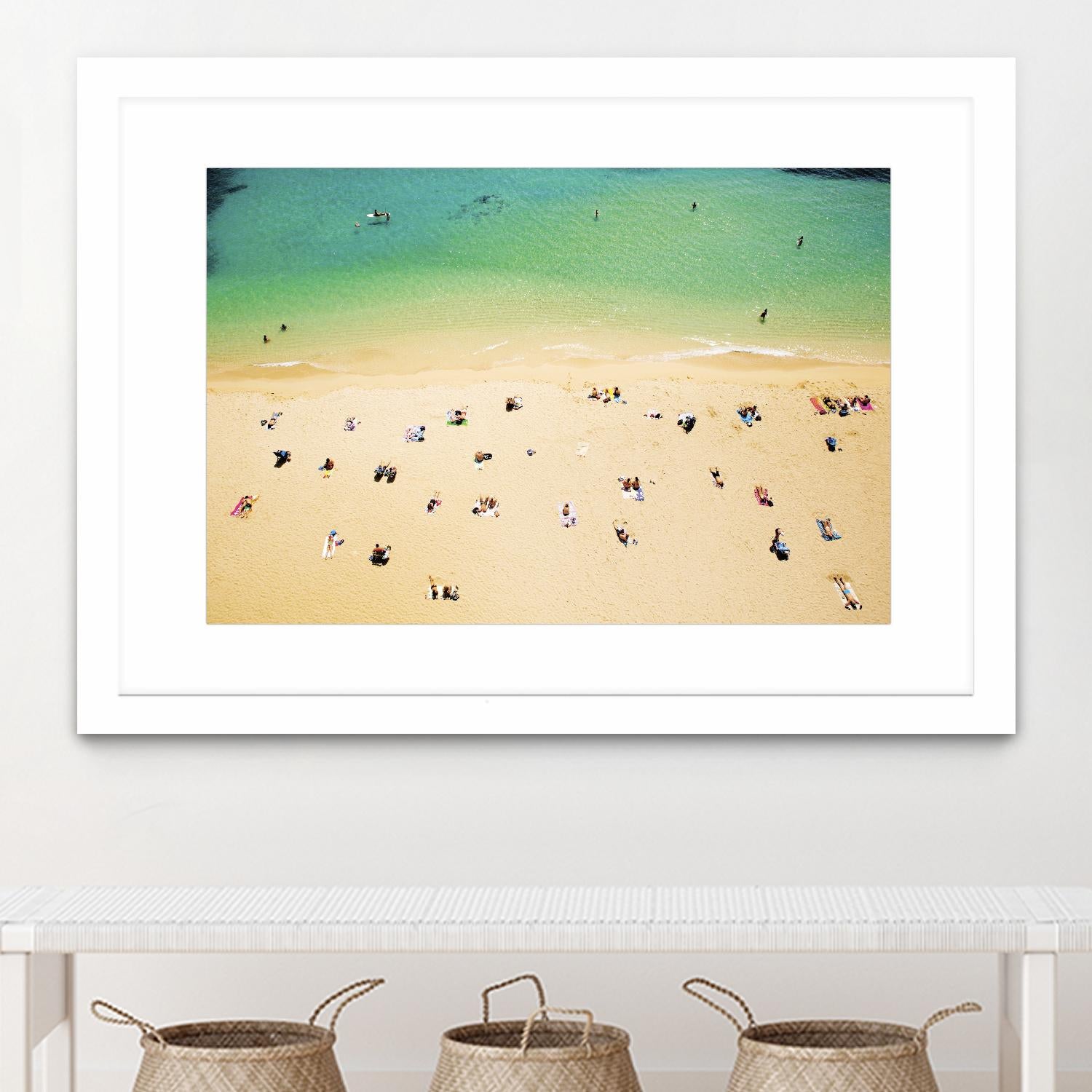 Kaimana Beach by Shawn Frederick on GIANT ART - beige costal sand