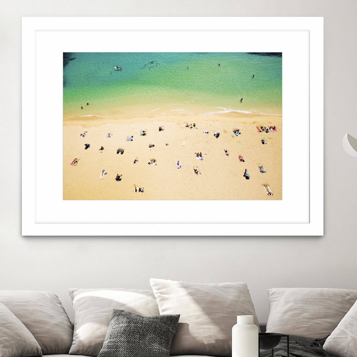 Kaimana Beach by Shawn Frederick on GIANT ART - beige costal sand
