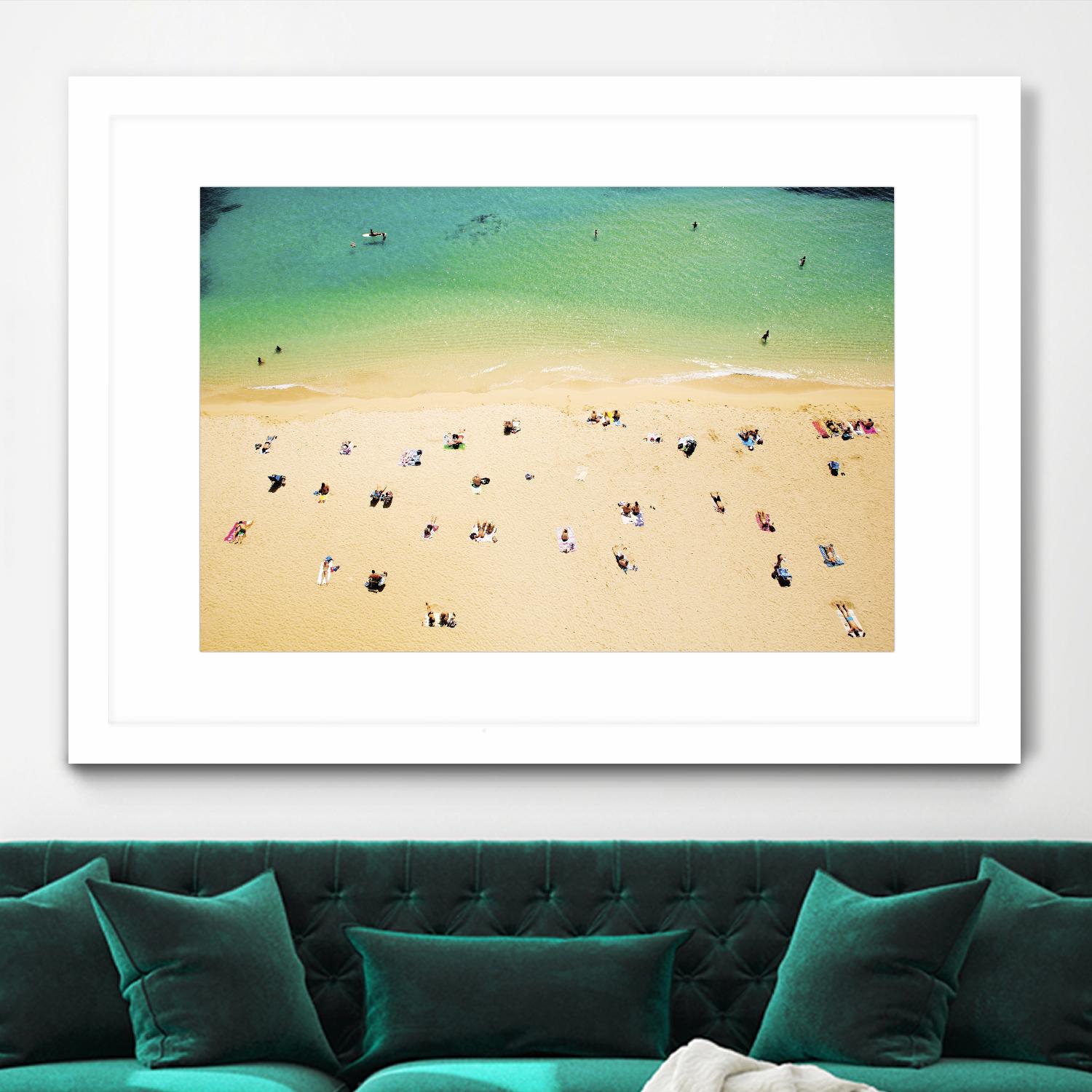 Kaimana Beach by Shawn Frederick on GIANT ART - beige costal sand