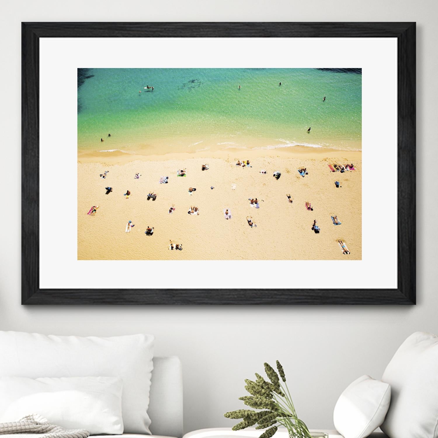 Kaimana Beach by Shawn Frederick on GIANT ART - beige costal sand