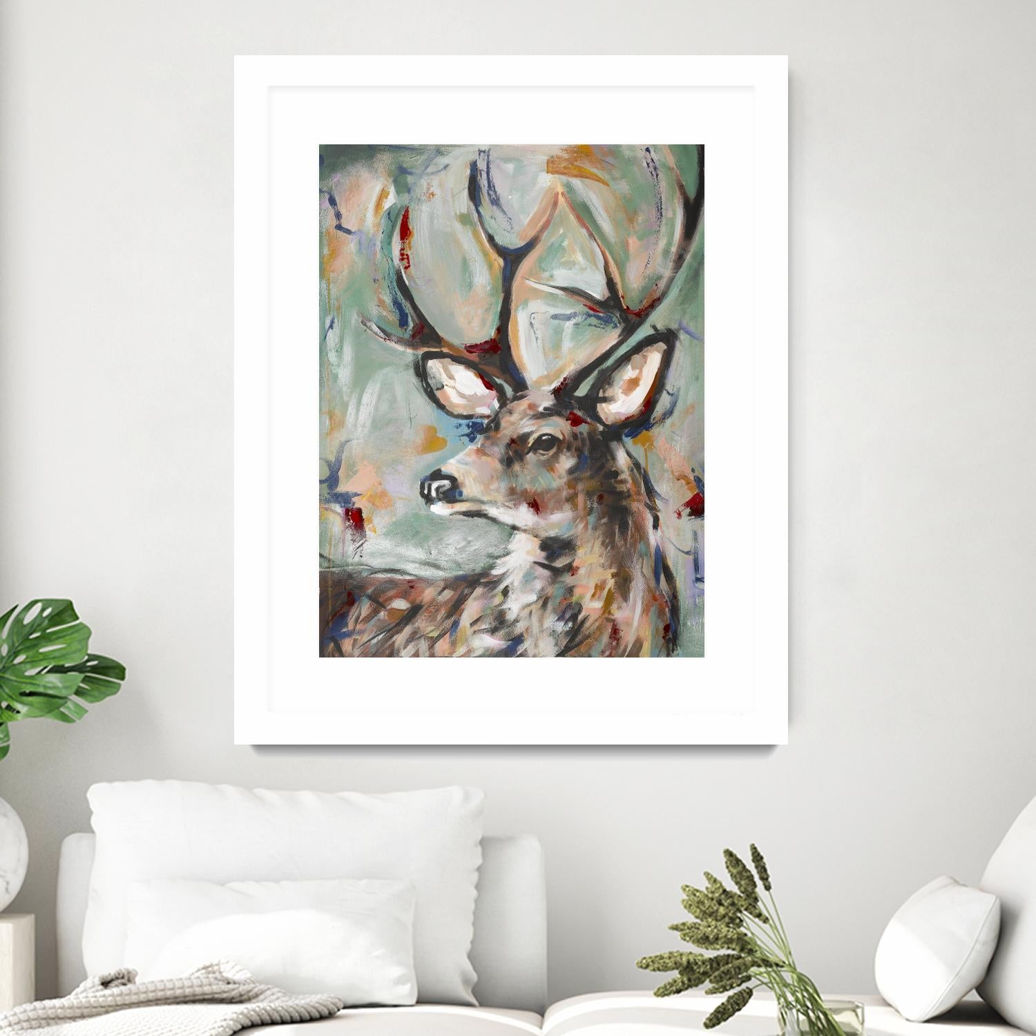 Buck by STA Studio on GIANT ART - beige animals wild