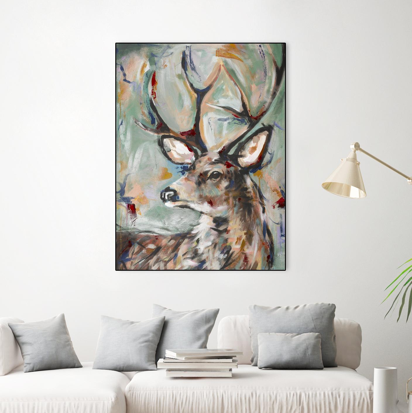 Buck by STA Studio on GIANT ART - beige animals wild