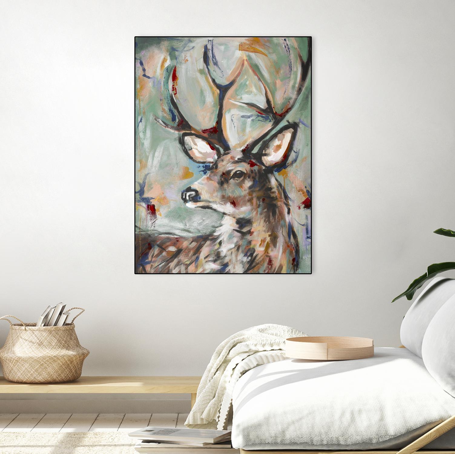 Buck by STA Studio on GIANT ART - beige animals wild