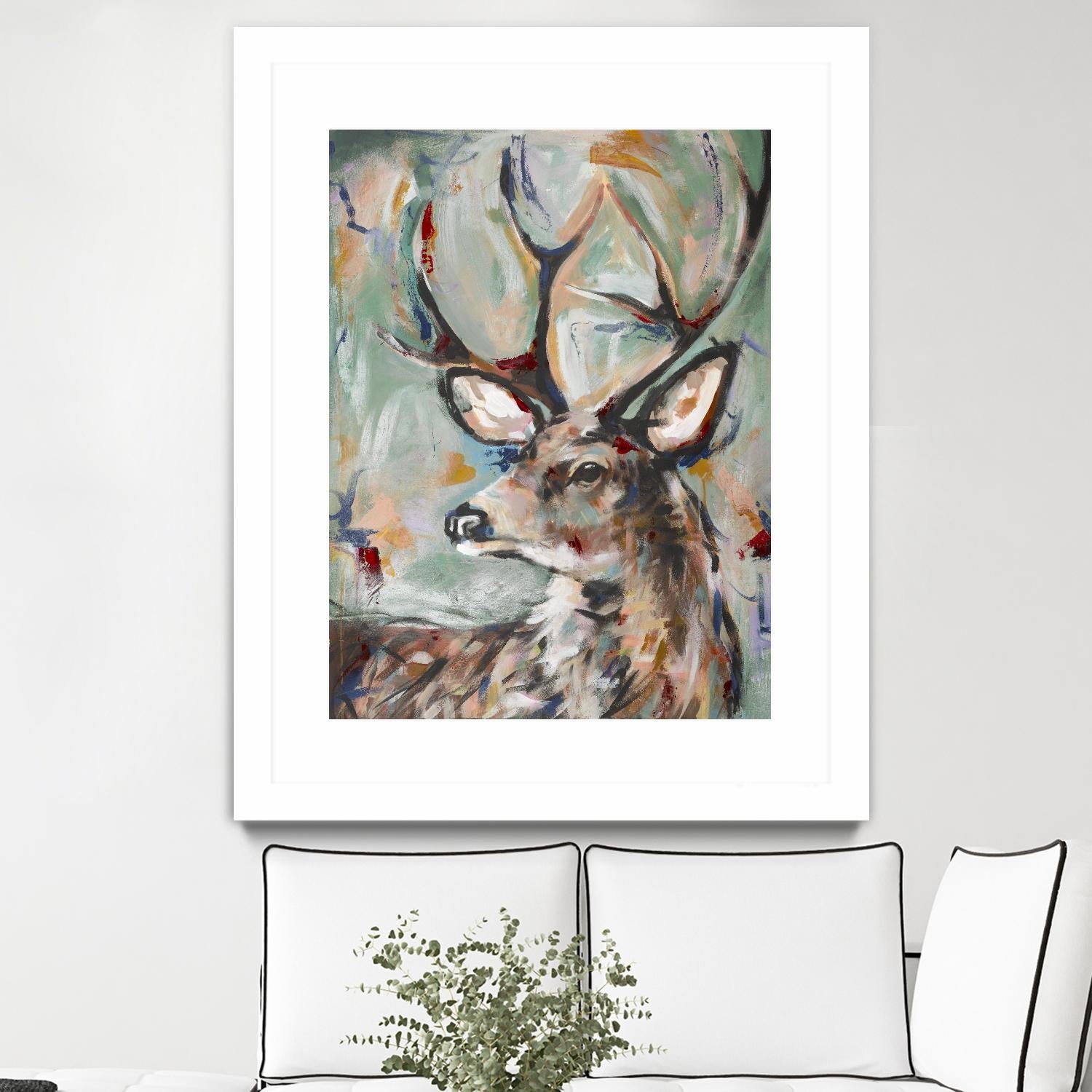 Buck by STA Studio on GIANT ART - beige animals wild