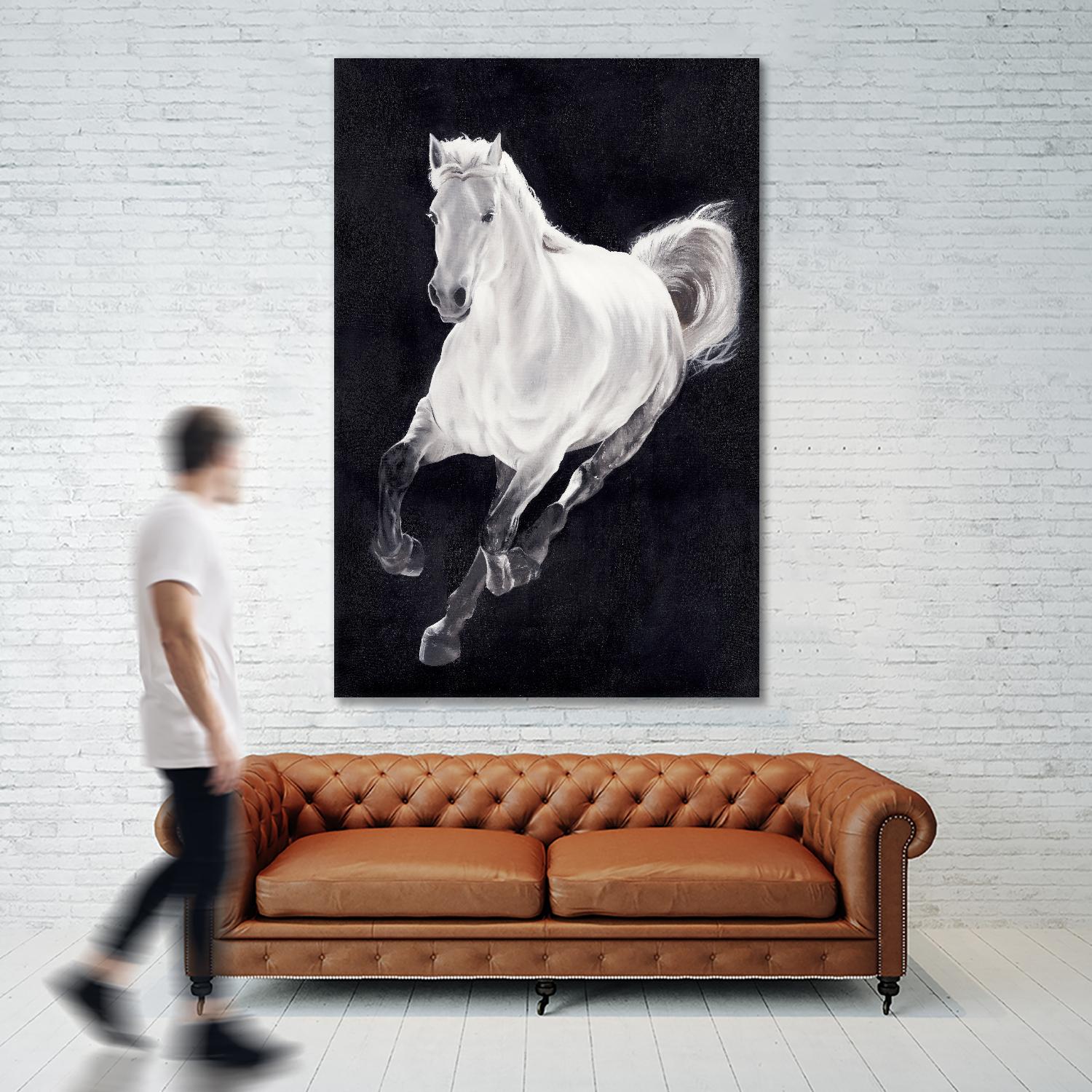 White Horse by Stefano Altamura on GIANT ART - white animals