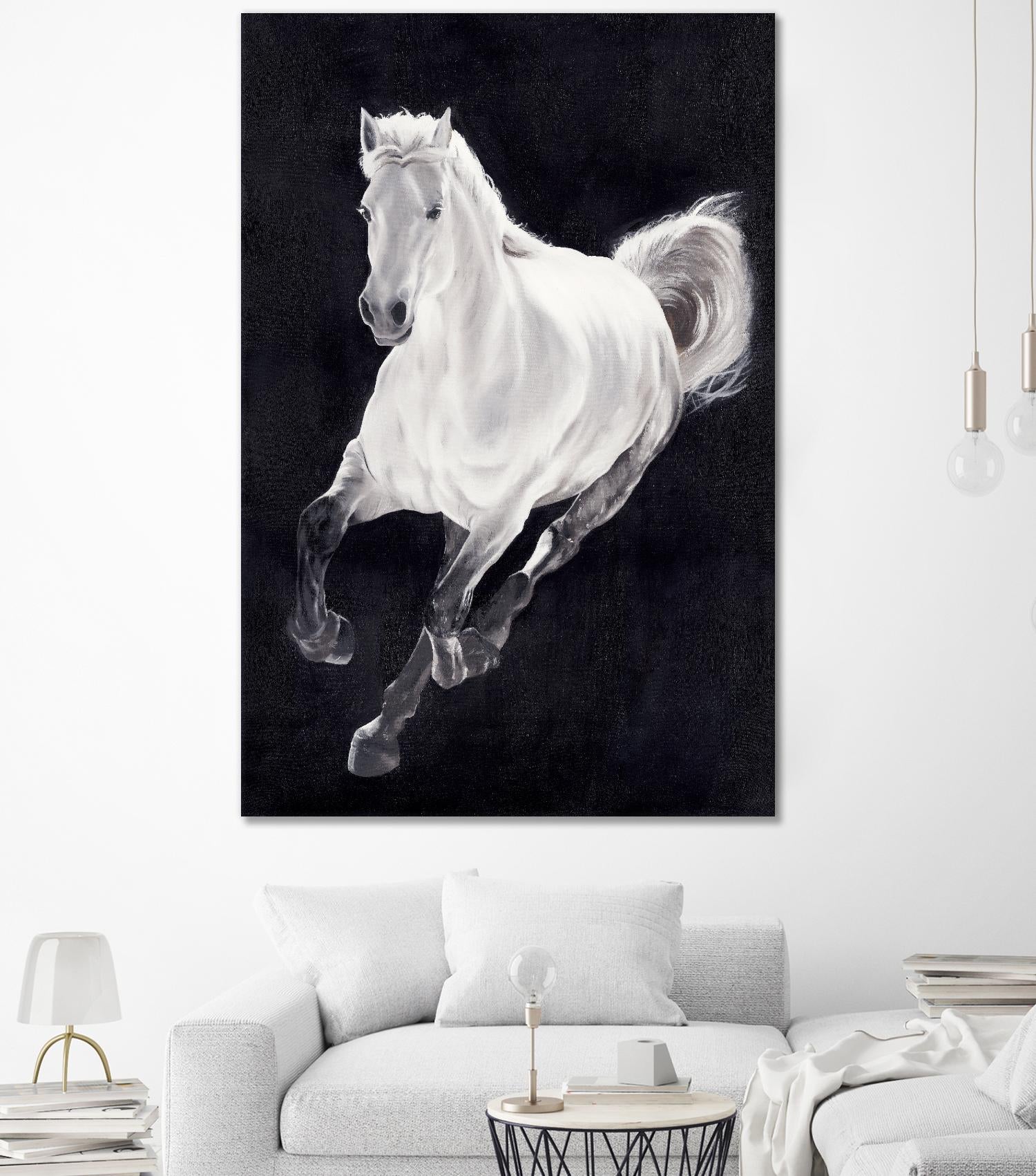 White Horse by Stefano Altamura on GIANT ART - white animals