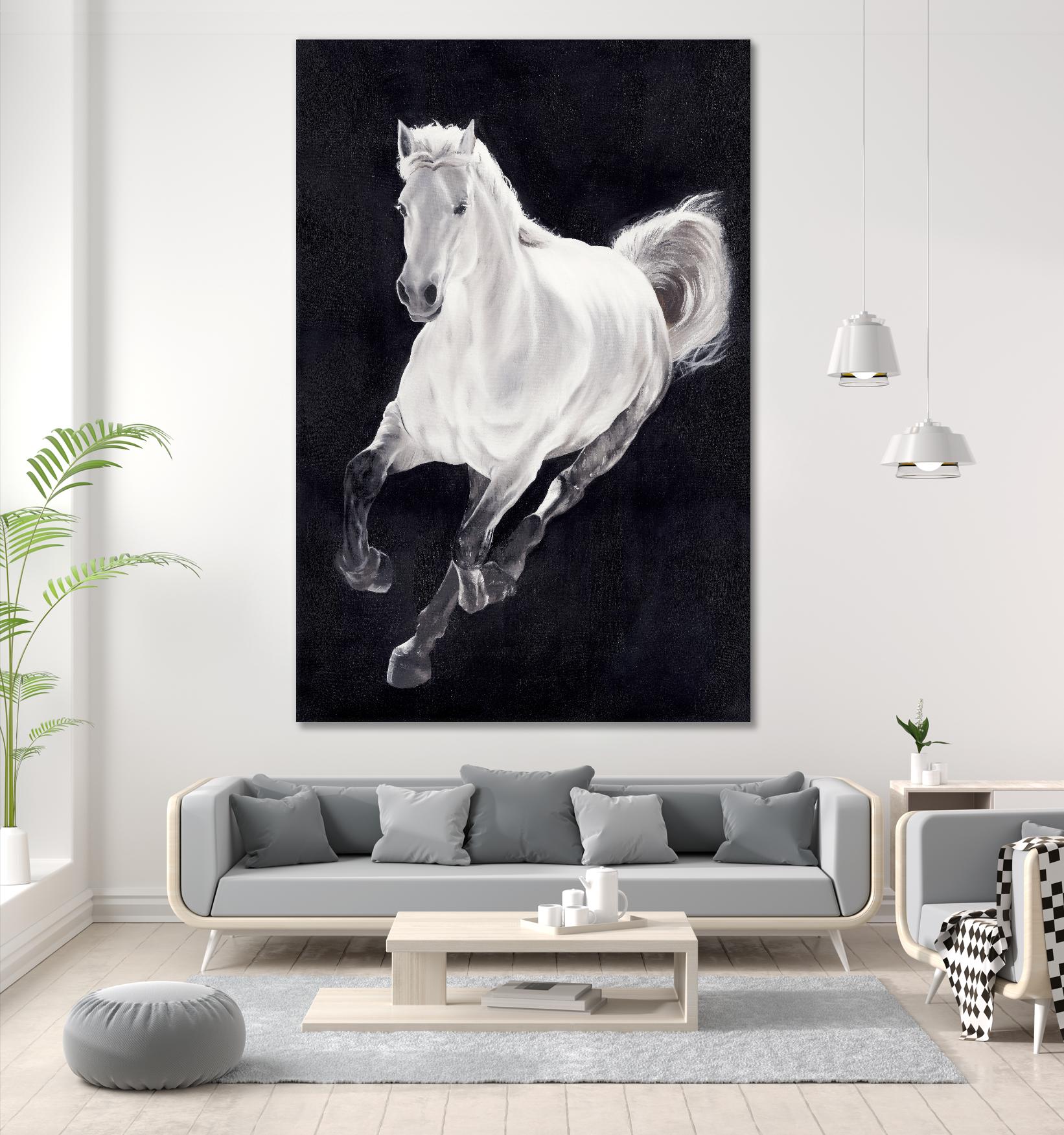 White Horse by Stefano Altamura on GIANT ART - white animals
