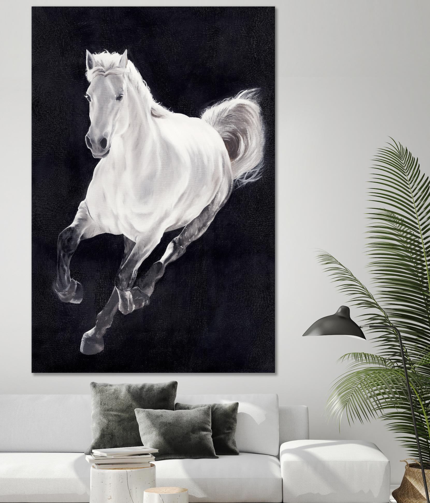 White Horse by Stefano Altamura on GIANT ART - white animals