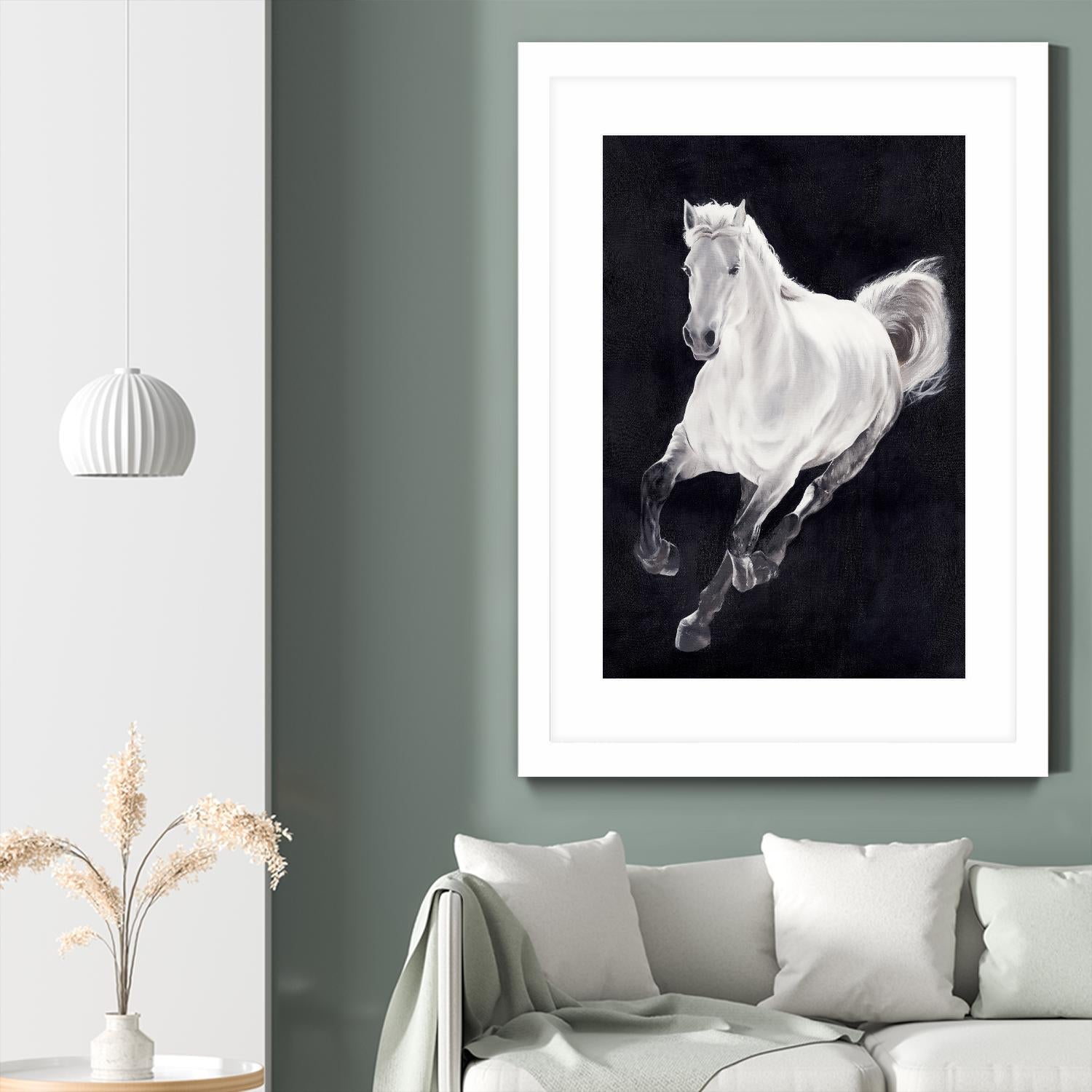 White Horse by Stefano Altamura on GIANT ART - white animals