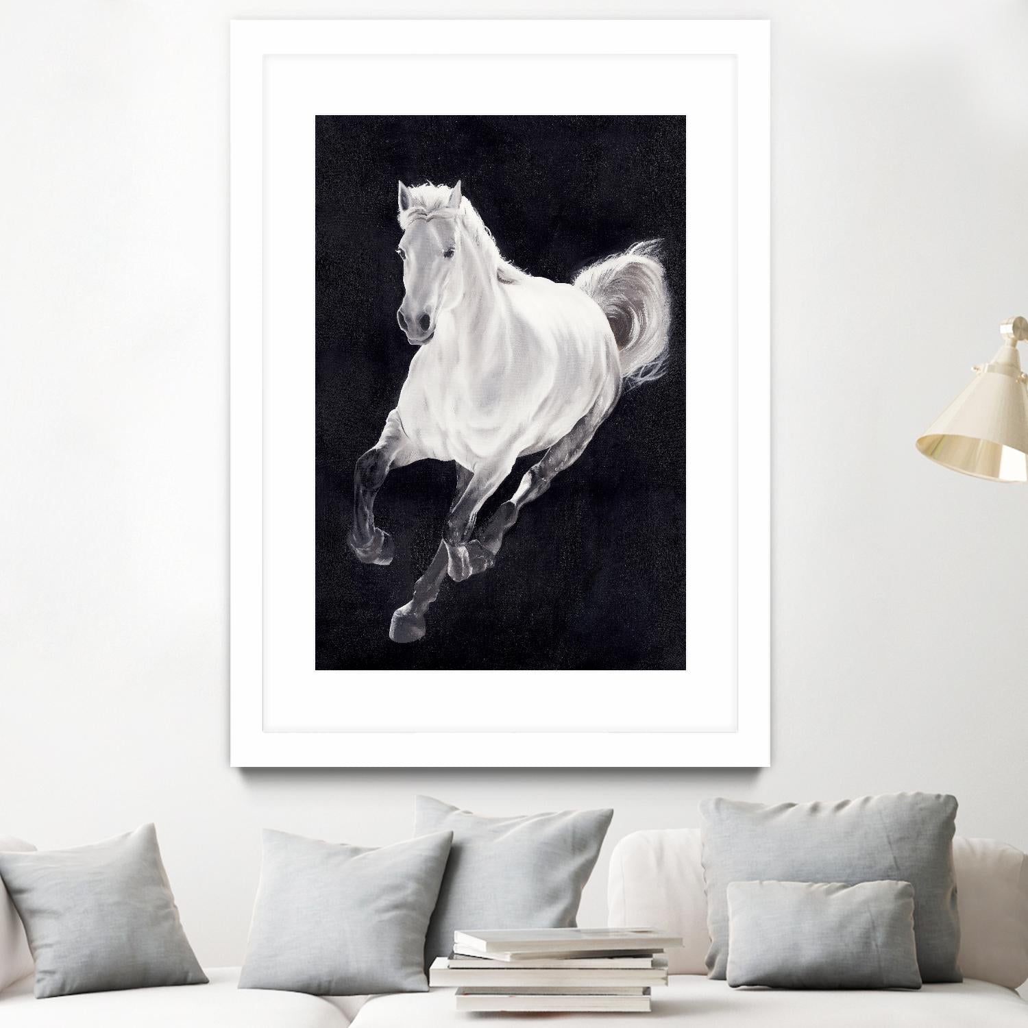 White Horse by Stefano Altamura on GIANT ART - white animals