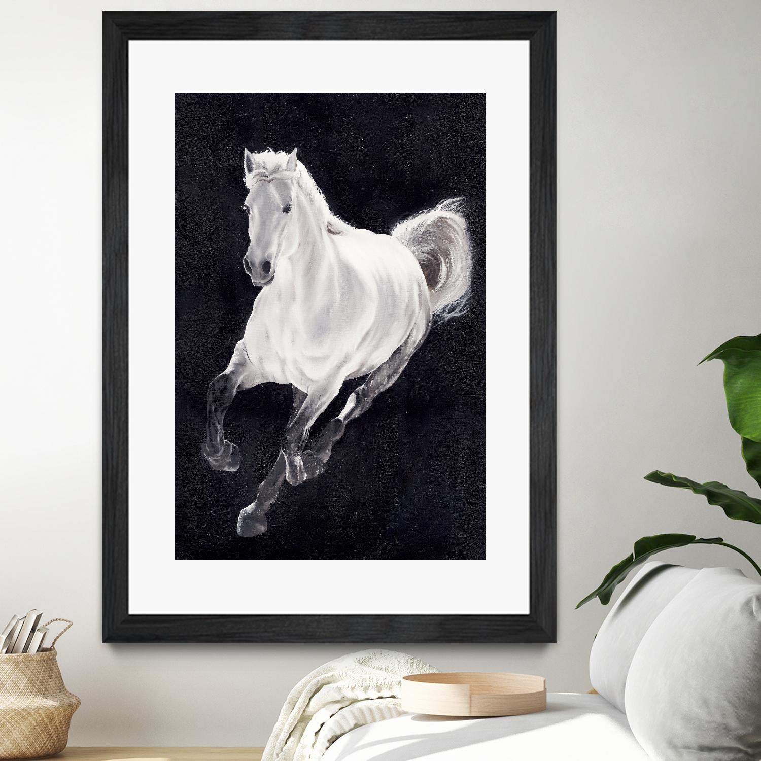 White Horse by Stefano Altamura on GIANT ART - white animals
