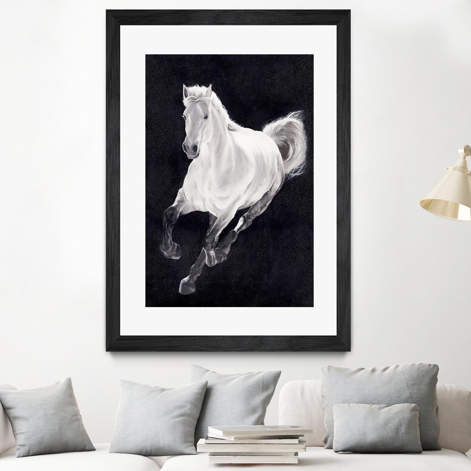White Horse by Stefano Altamura on GIANT ART - white animals