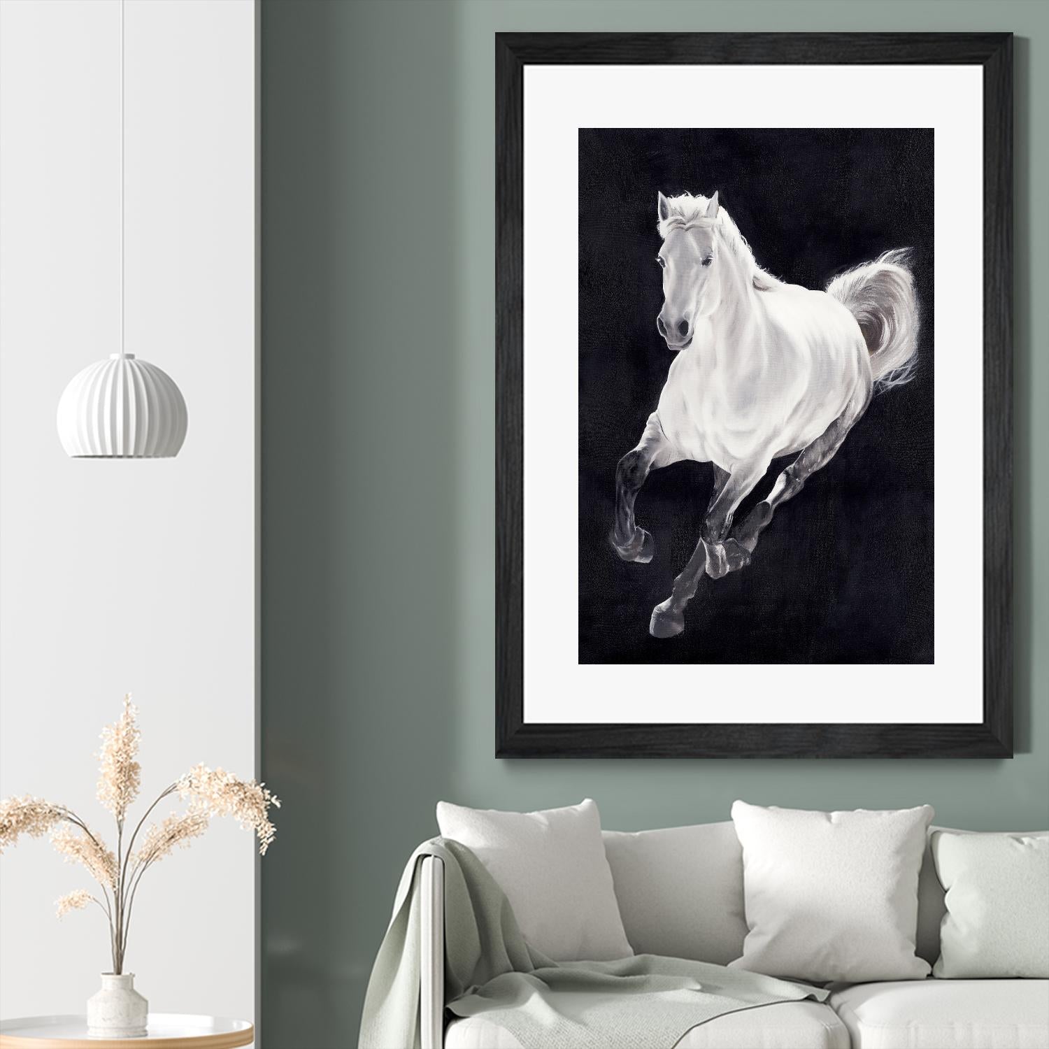 White Horse by Stefano Altamura on GIANT ART - white animals