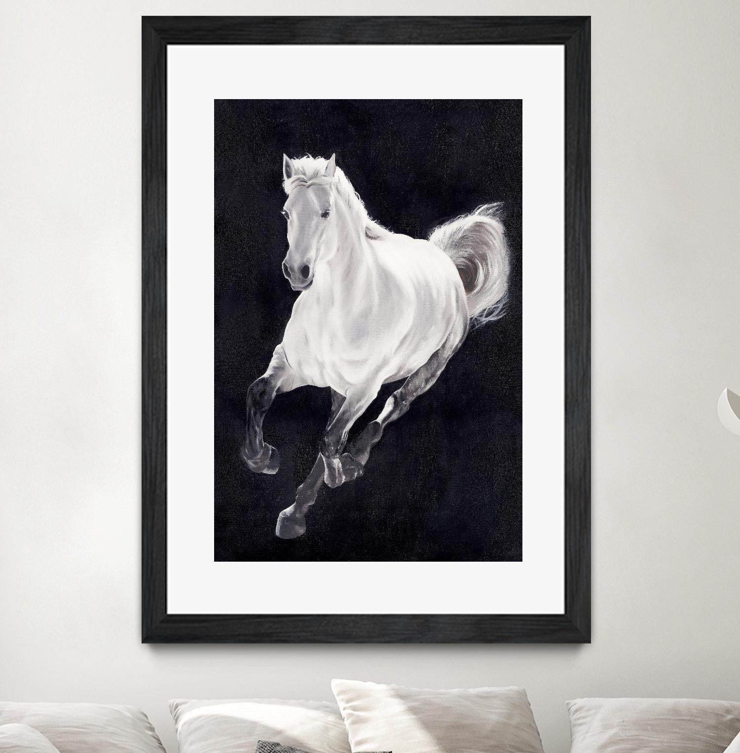White Horse by Stefano Altamura on GIANT ART - white animals