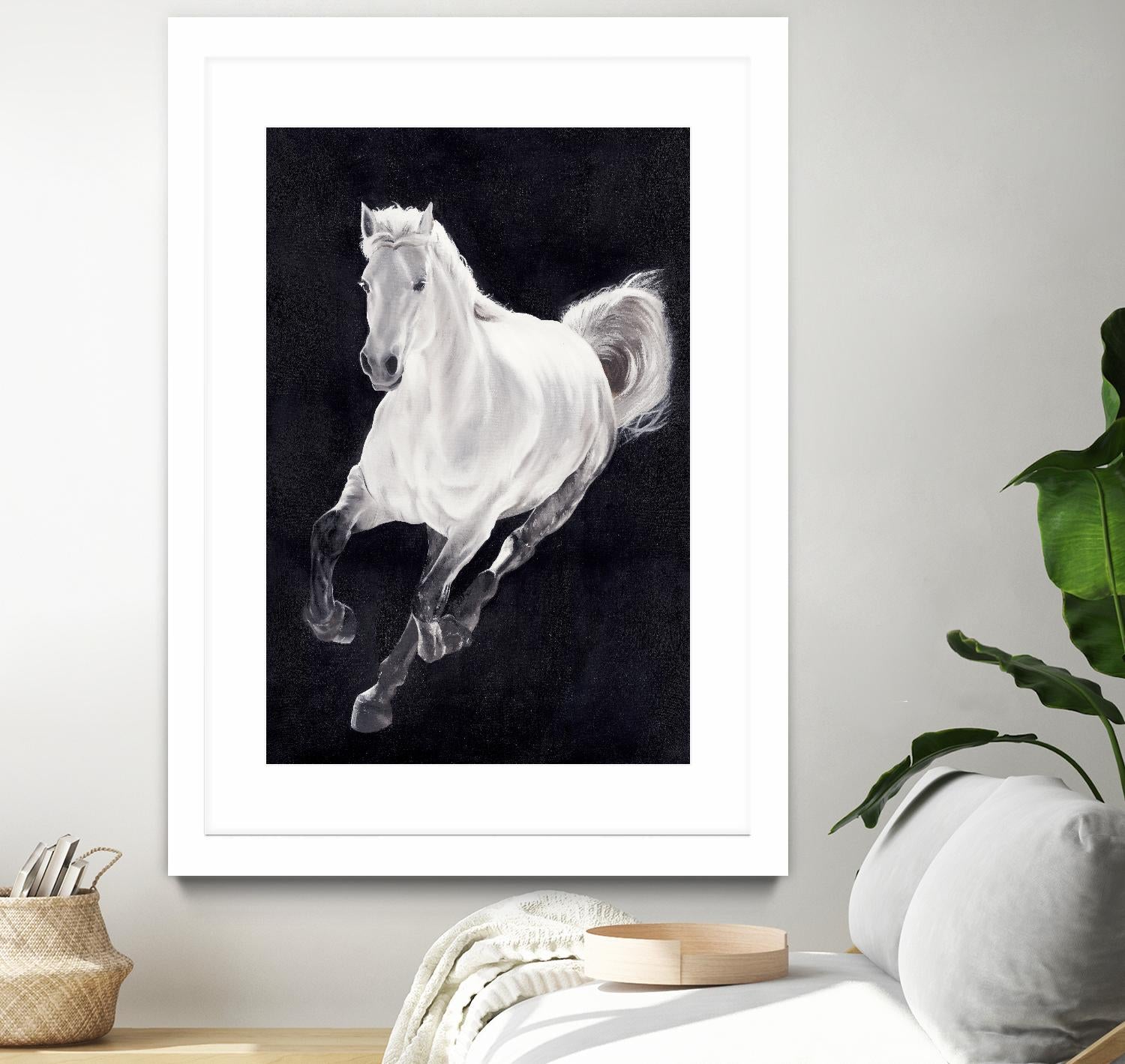White Horse by Stefano Altamura on GIANT ART - white animals