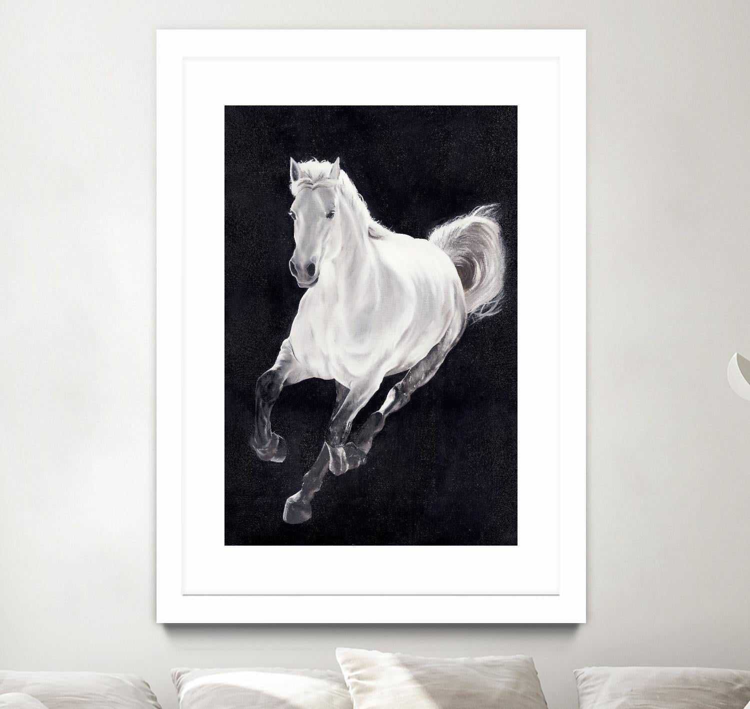 White Horse by Stefano Altamura on GIANT ART - white animals