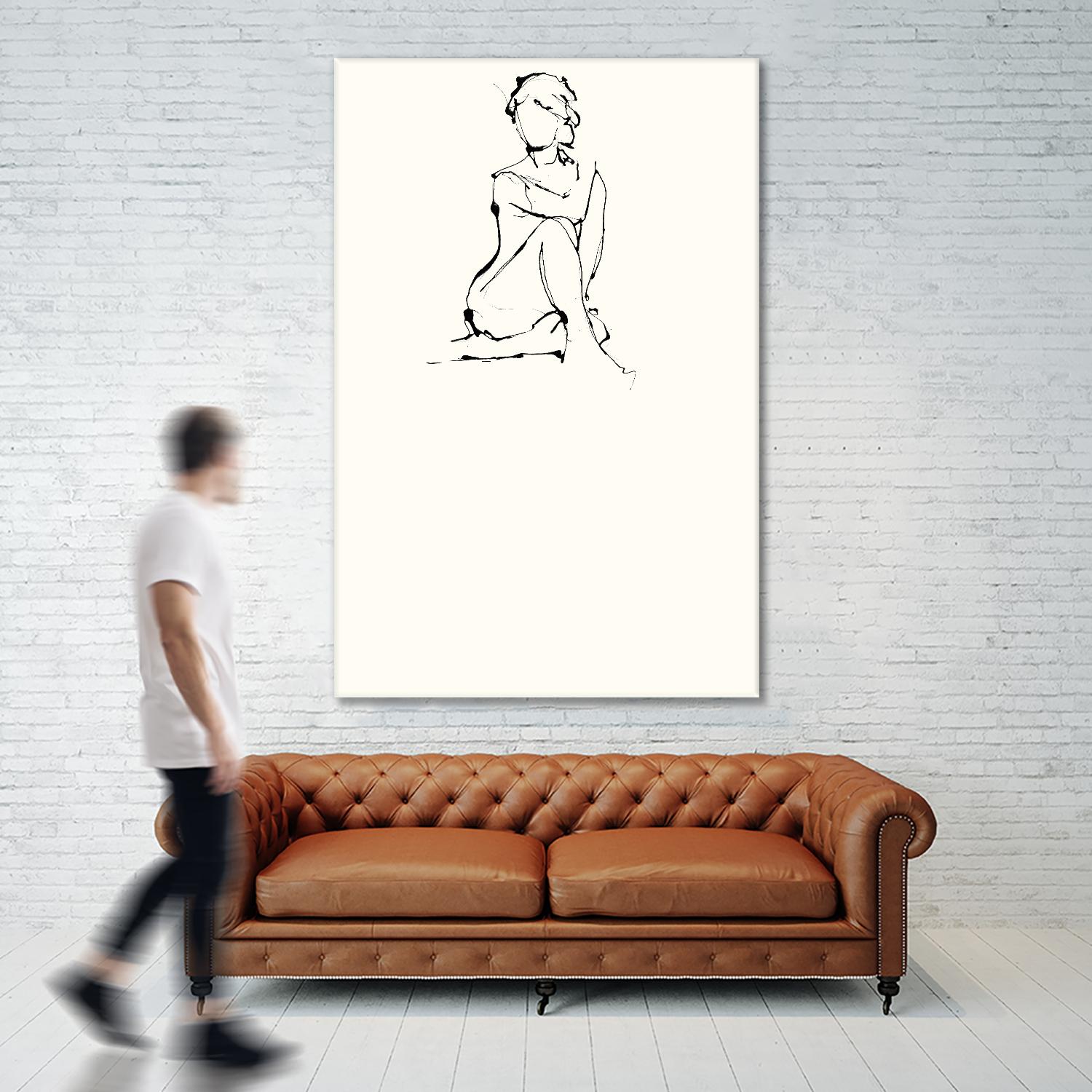 Contour Figure 2 by Stefano Altamura on GIANT ART - black men and women
