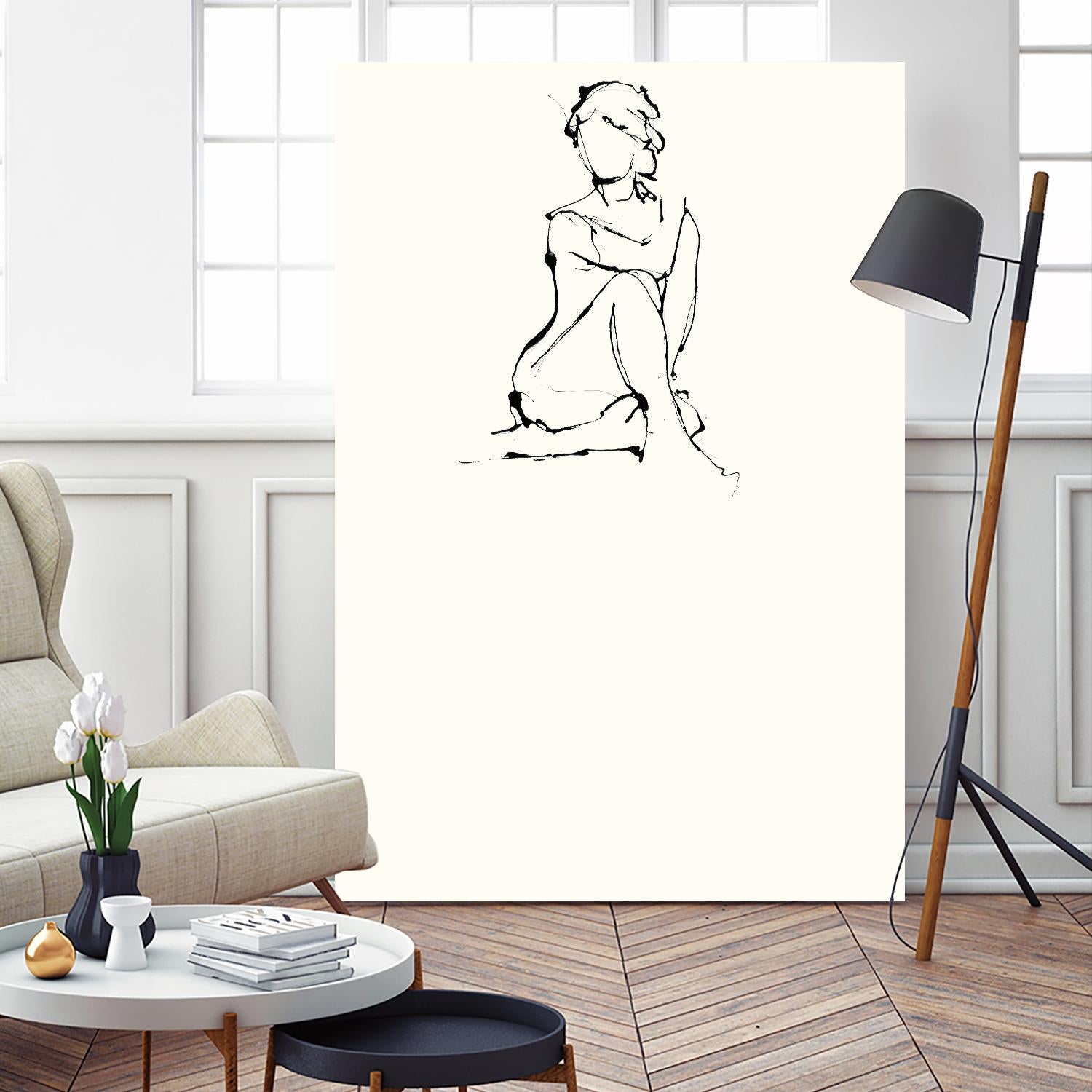 Contour Figure 2 by Stefano Altamura on GIANT ART - black men and women